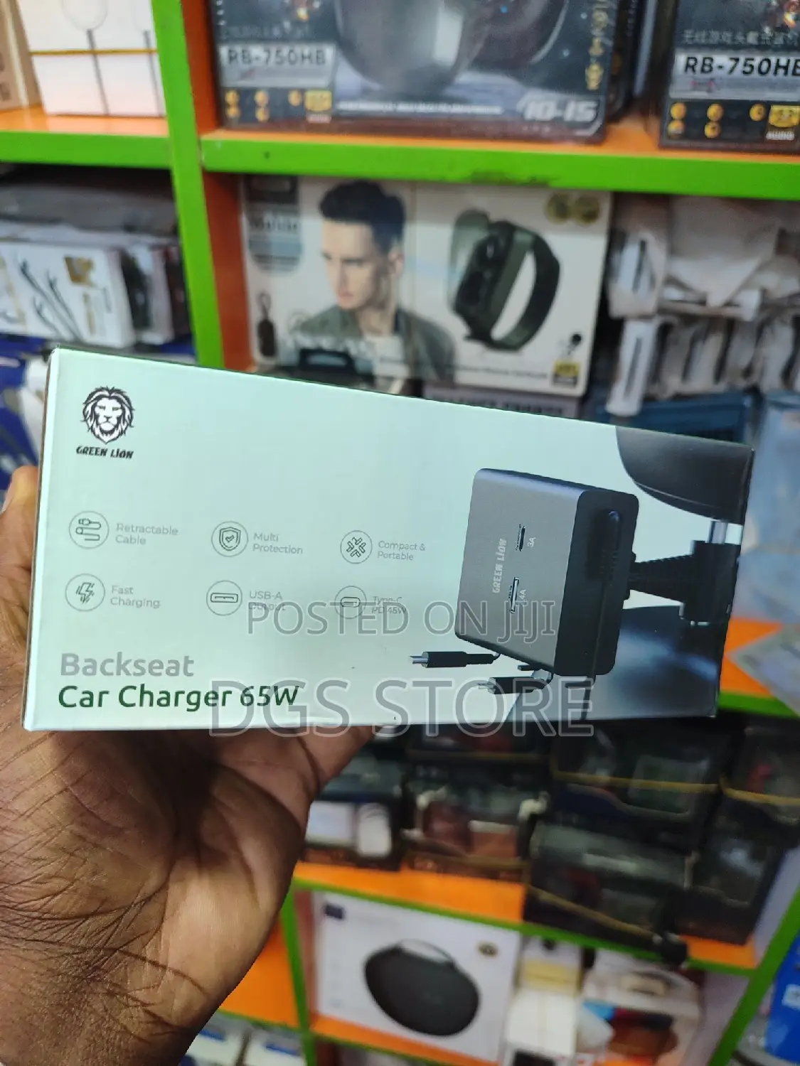 Green Lion Backseat Car Charger