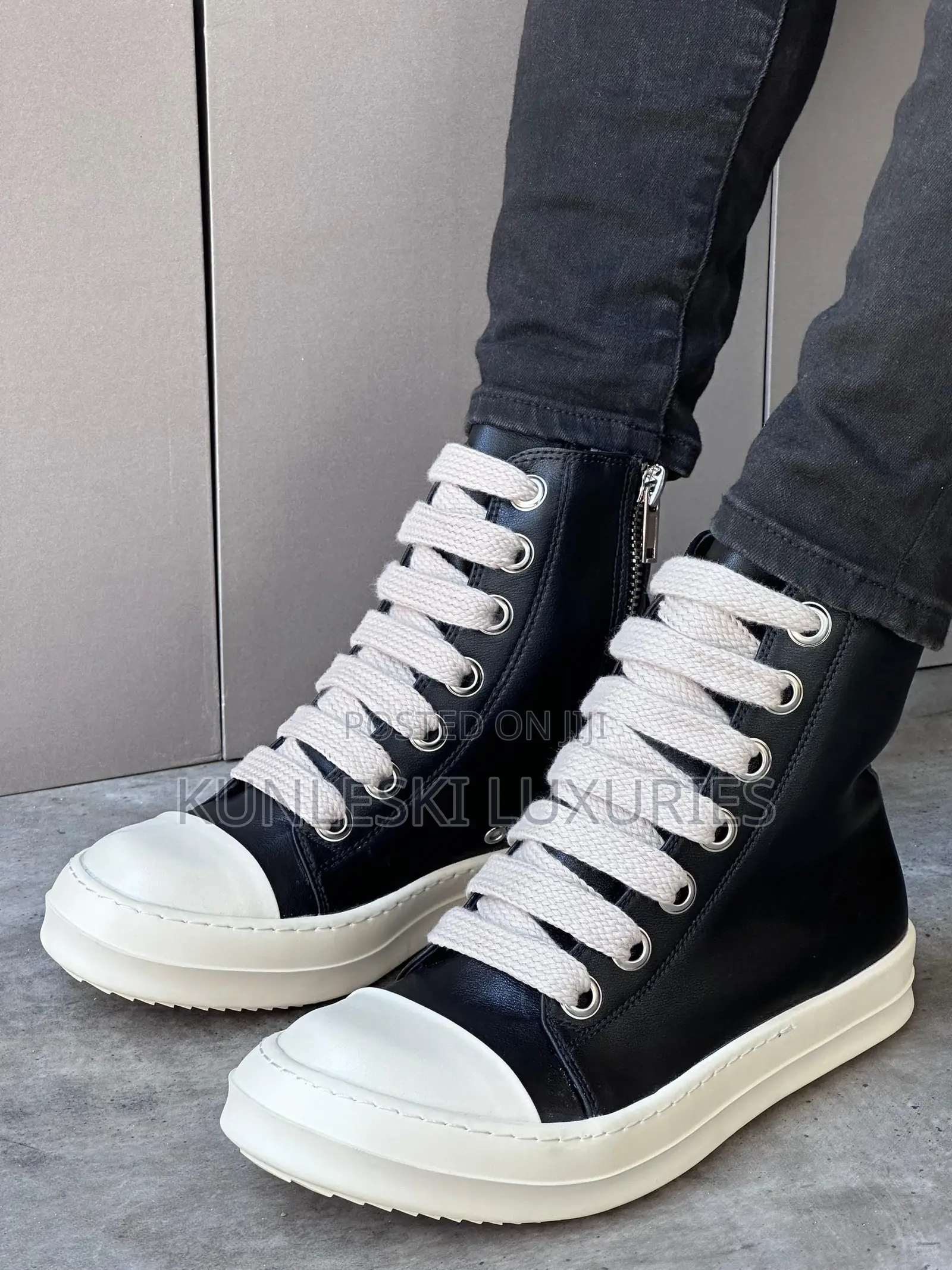 Original Rick Owens DRKSHDW Leather Boots Available
