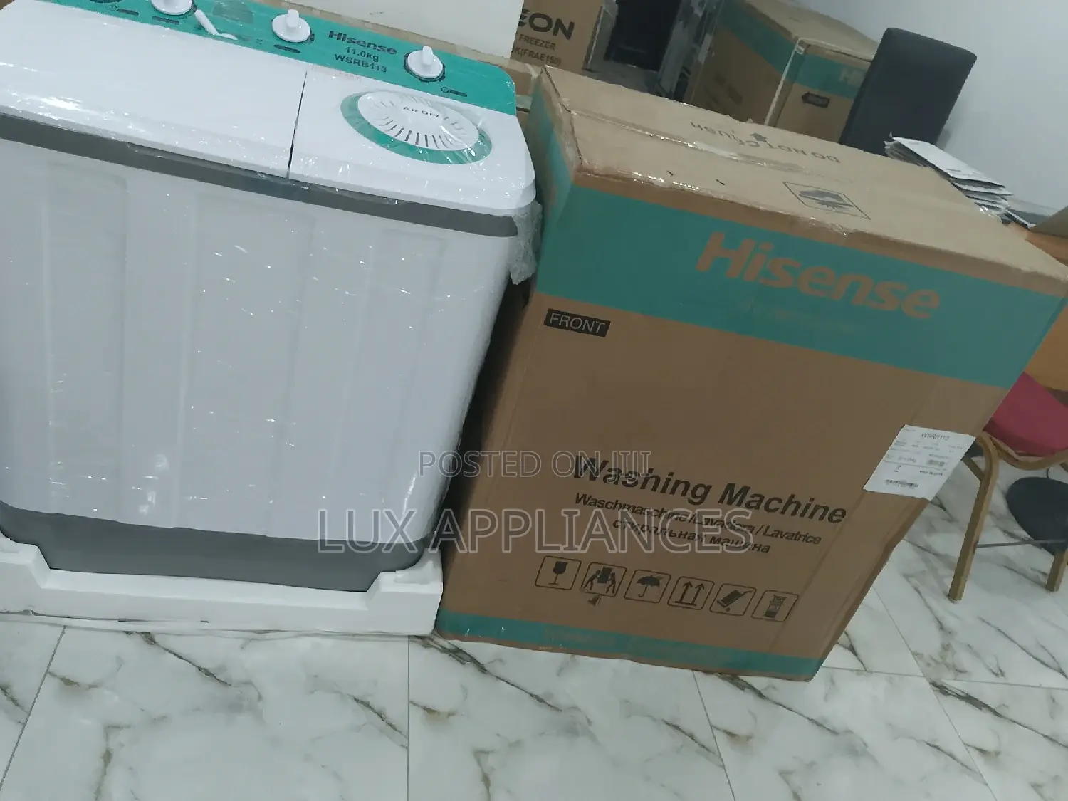 Hisense Twintub Manual Washingmachine - Wash 11kg Spin 5kg