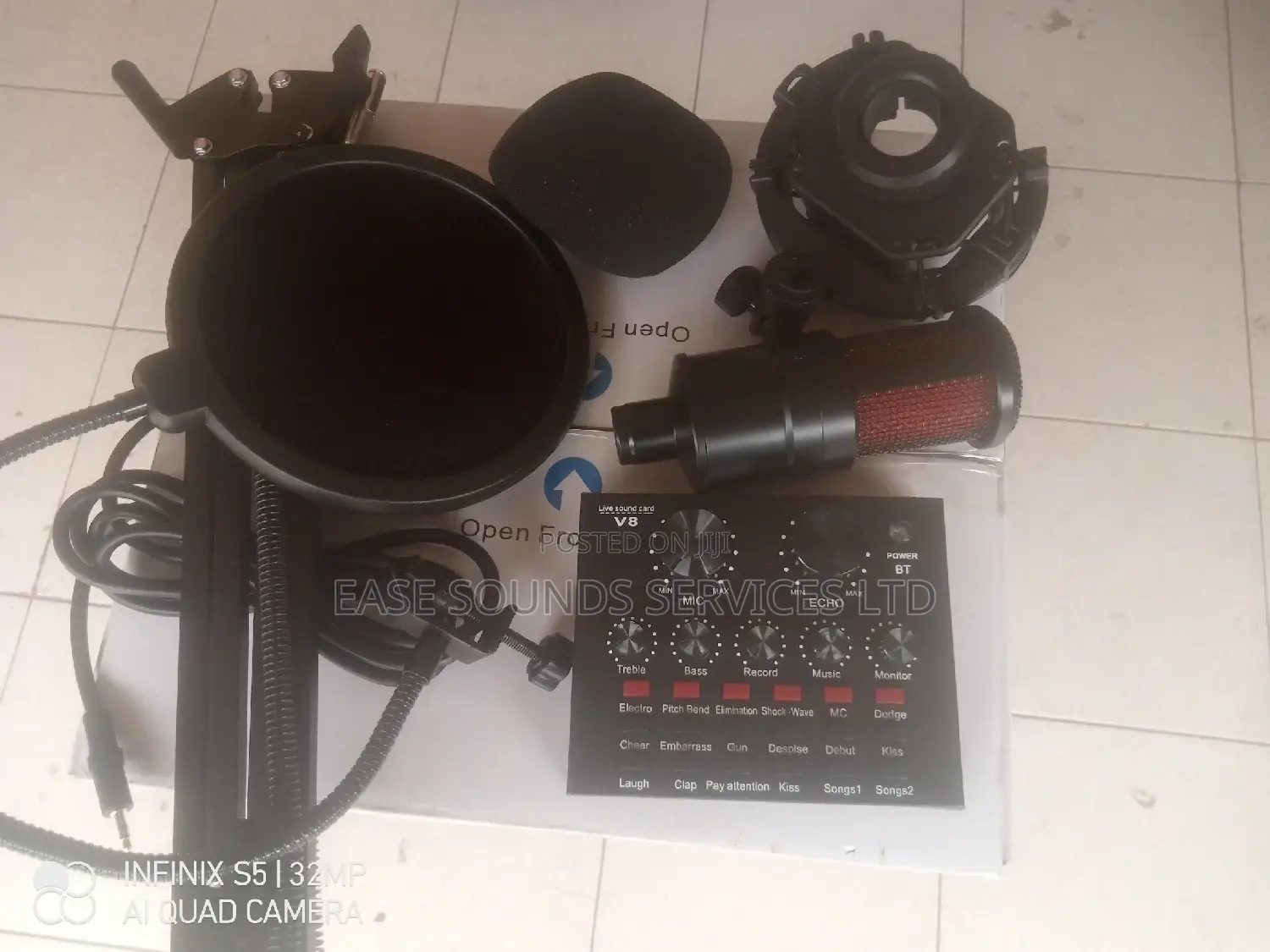 Studio Mic With Sound Card