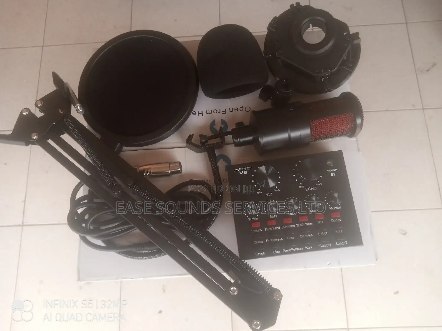 Studio Mic With Sound Card