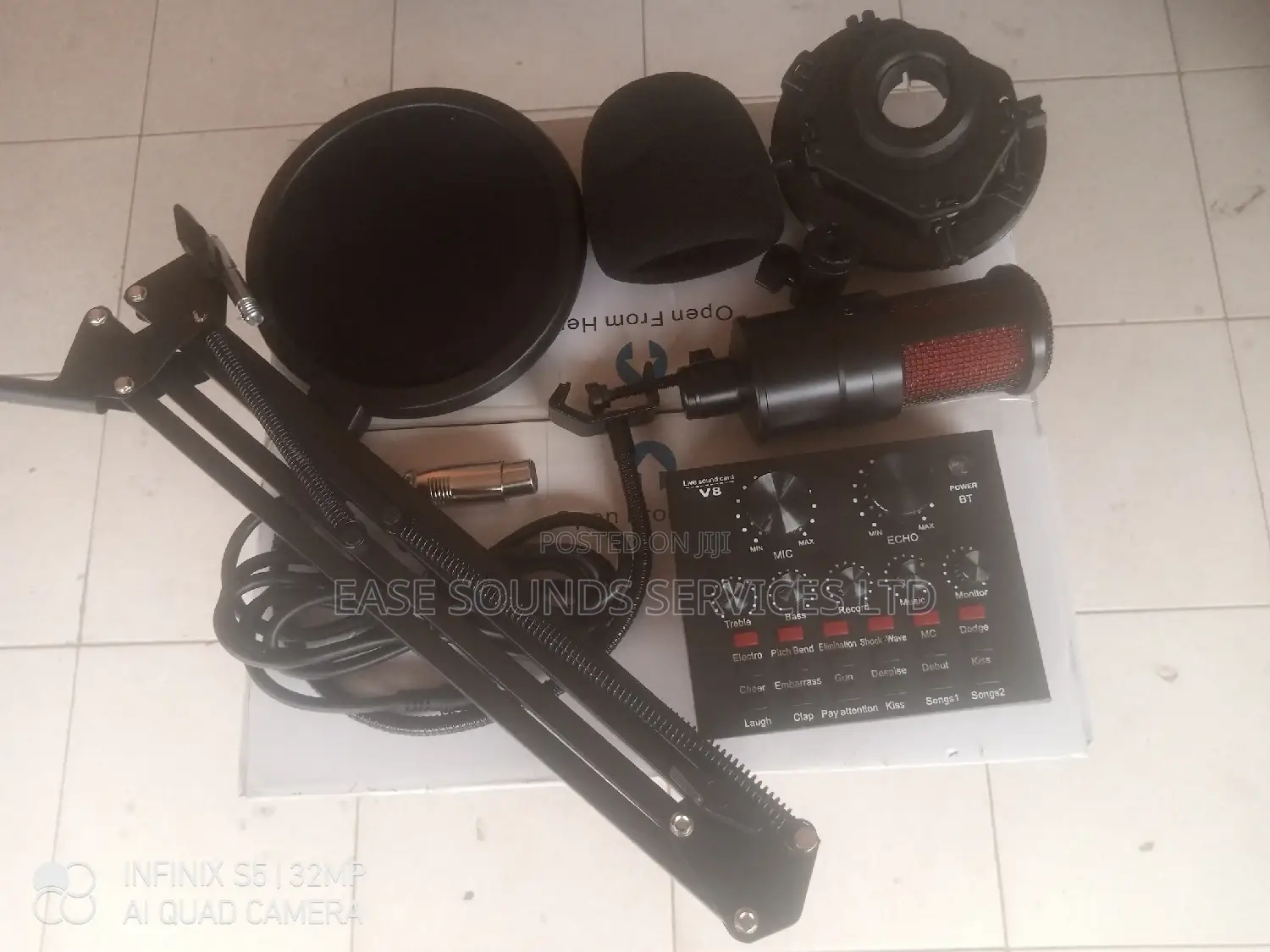 Studio Mic With Sound Card