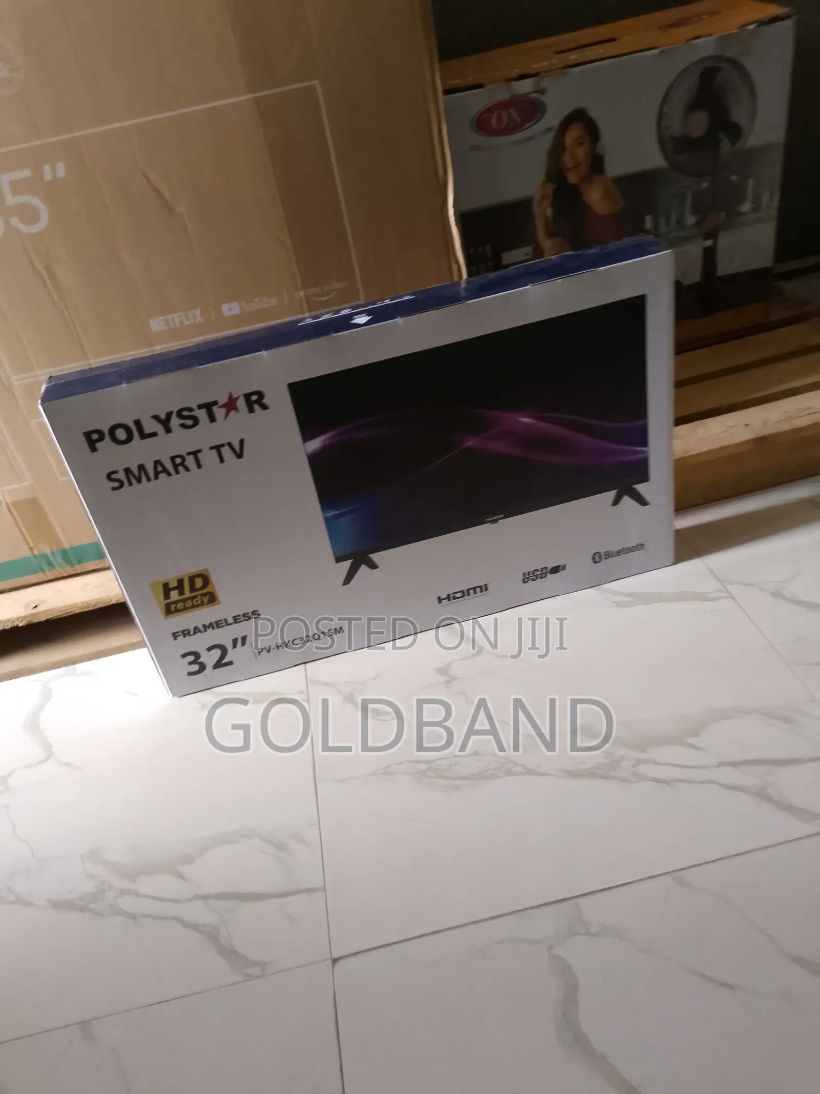New 32 Inches Polystar Smart Tv- Frameless