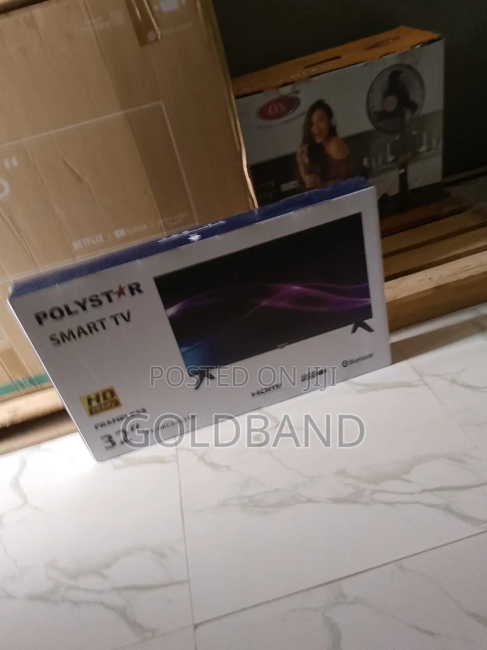 New 32 Inches Polystar Smart Tv- Frameless