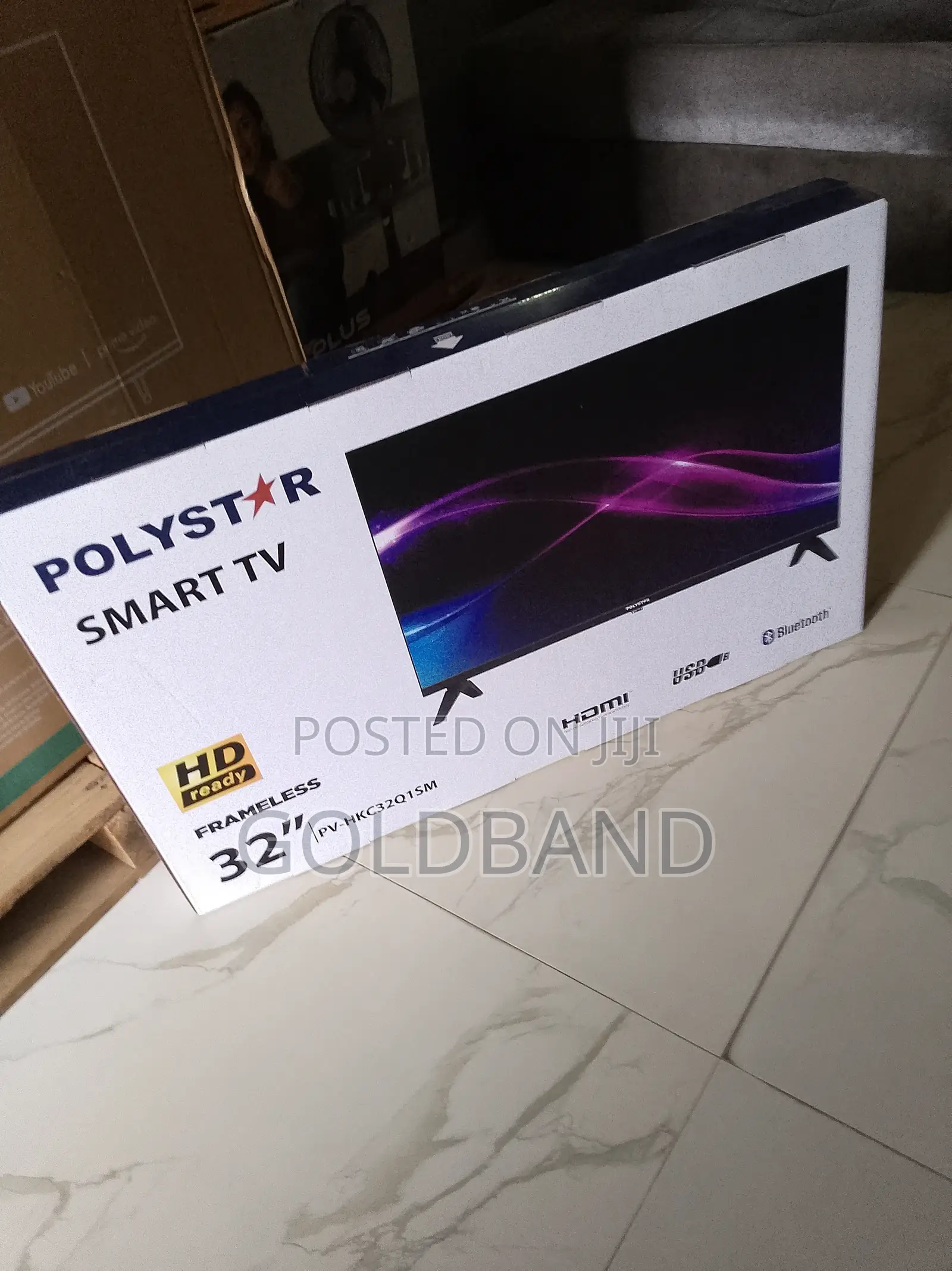 New 32" Polystar Smart Tv- Frameless