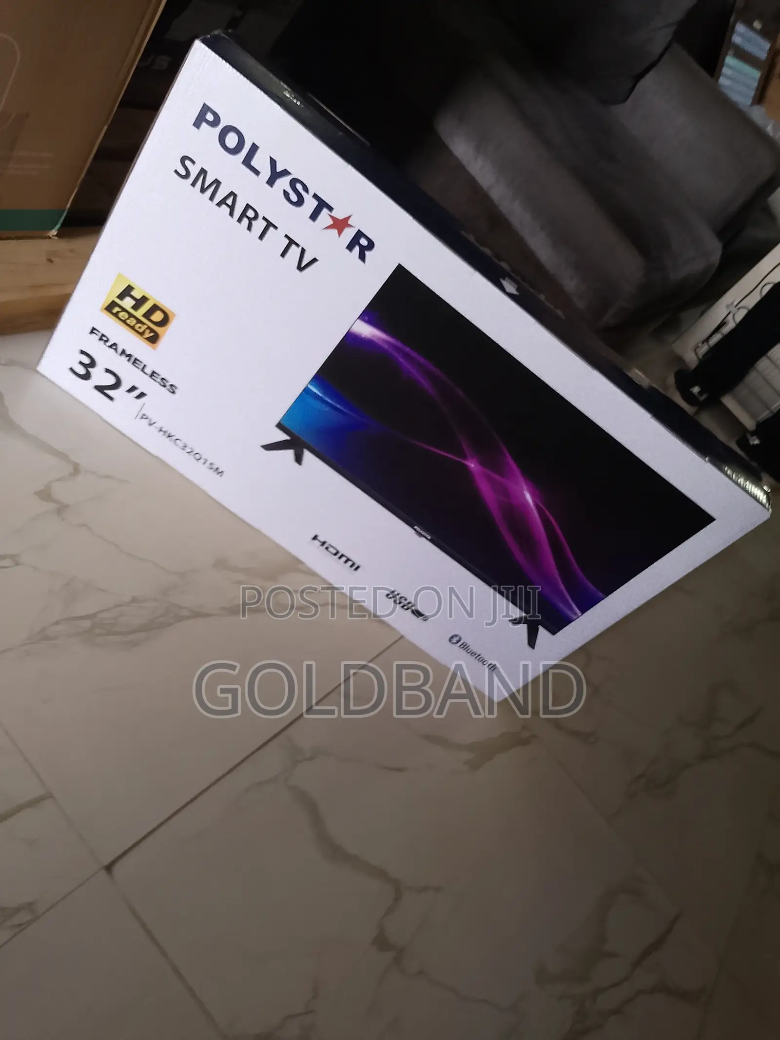 Brand New Polystar 32" Smart Tv- Frameless