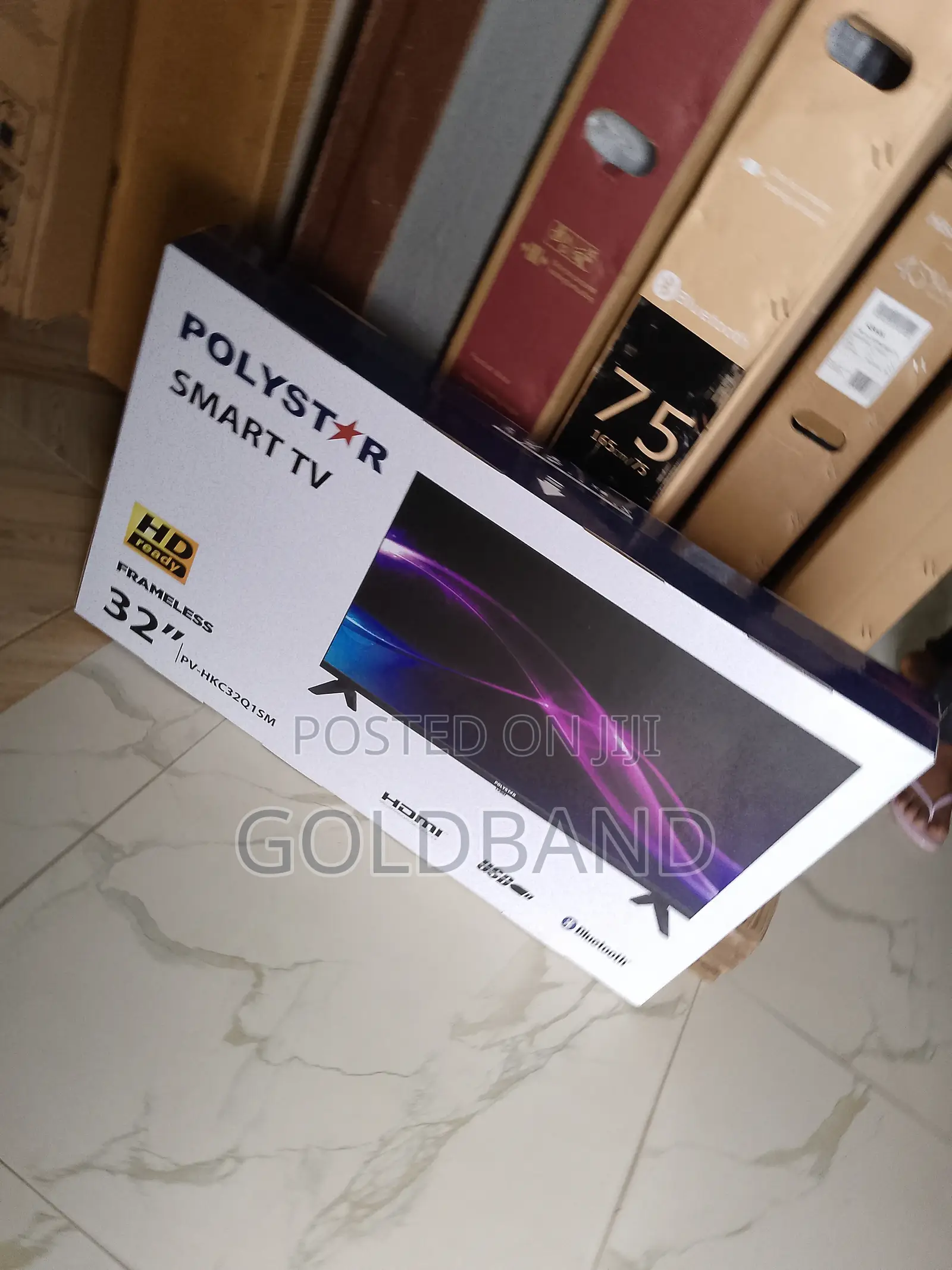 Efficient Polystar 32" Smart Tv- Frameless