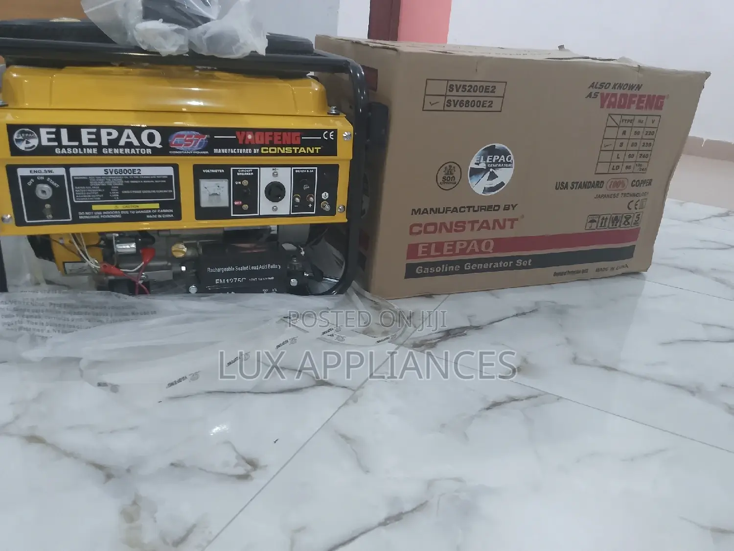 Brand New 4.5kva Key Starter Elepaq Generator