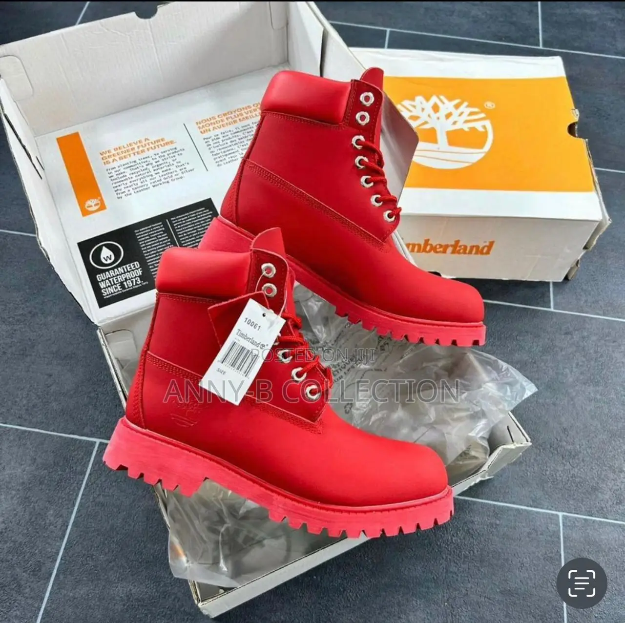 Original Luxury Red Timberland Boots