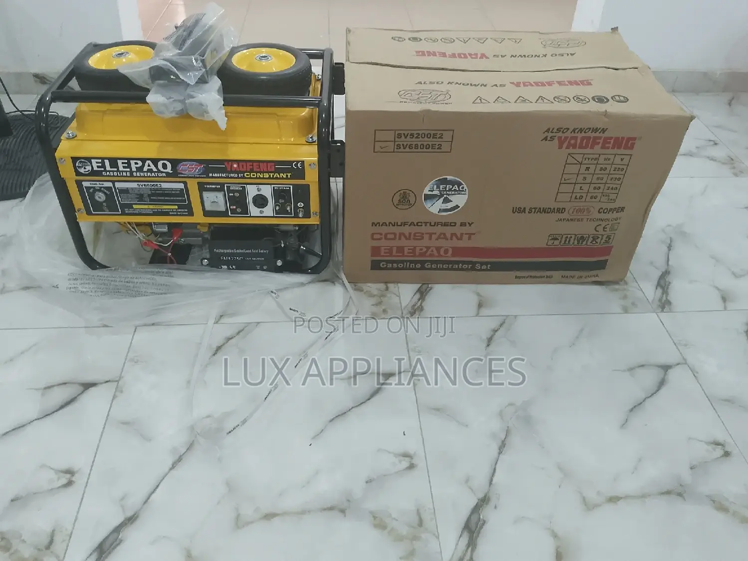New Elepaq Generator Sv6800e2