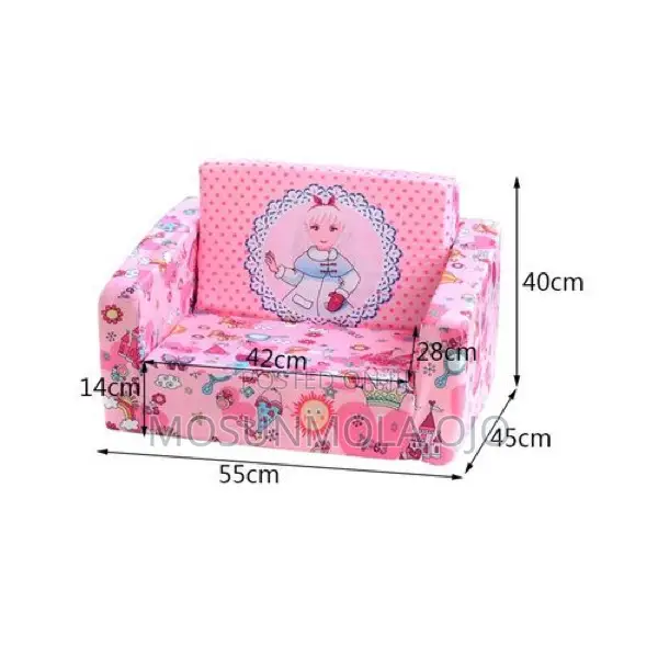 2 in 1 Foldable Convertible Children Foam Sofa Bed
