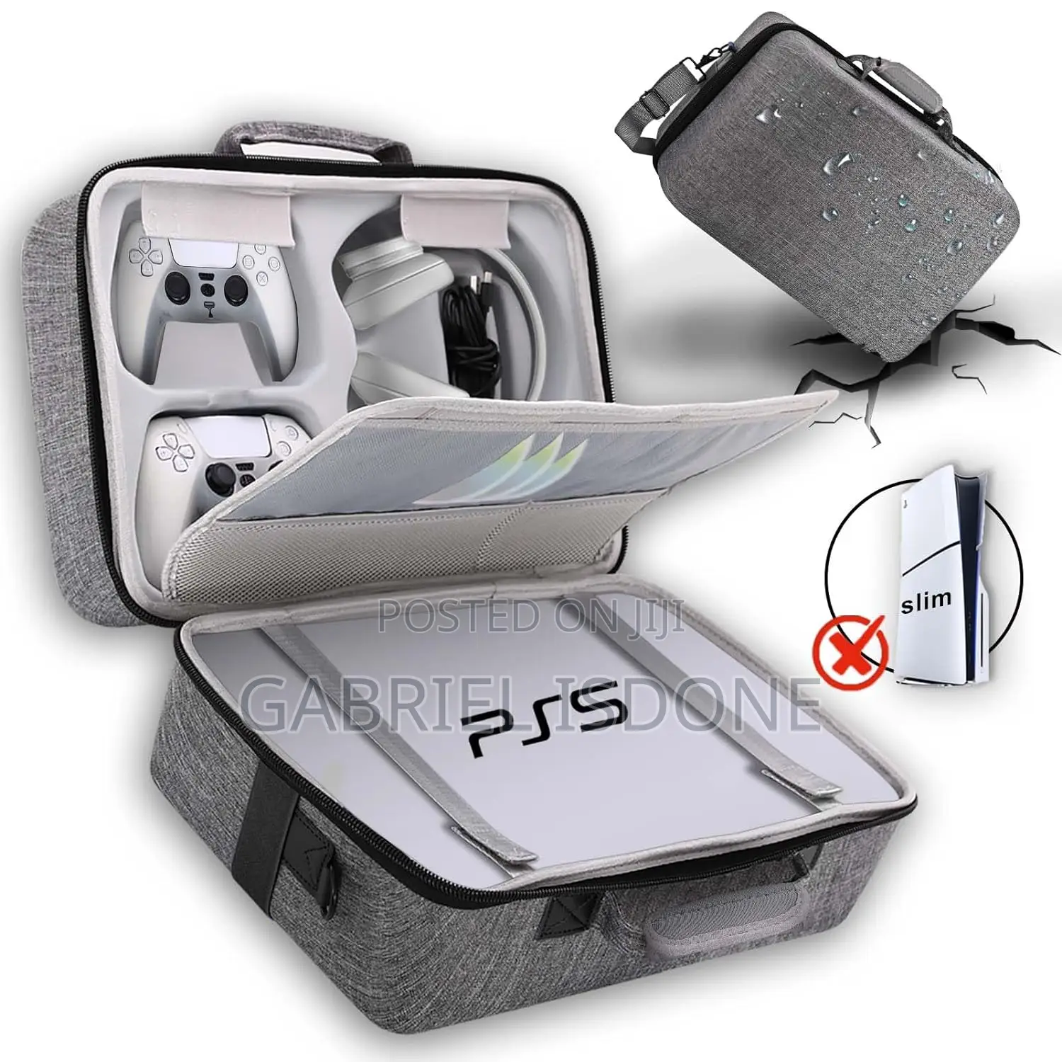 PS5 Carrying Case, Hard Shell PS5 Travel Case .Bag