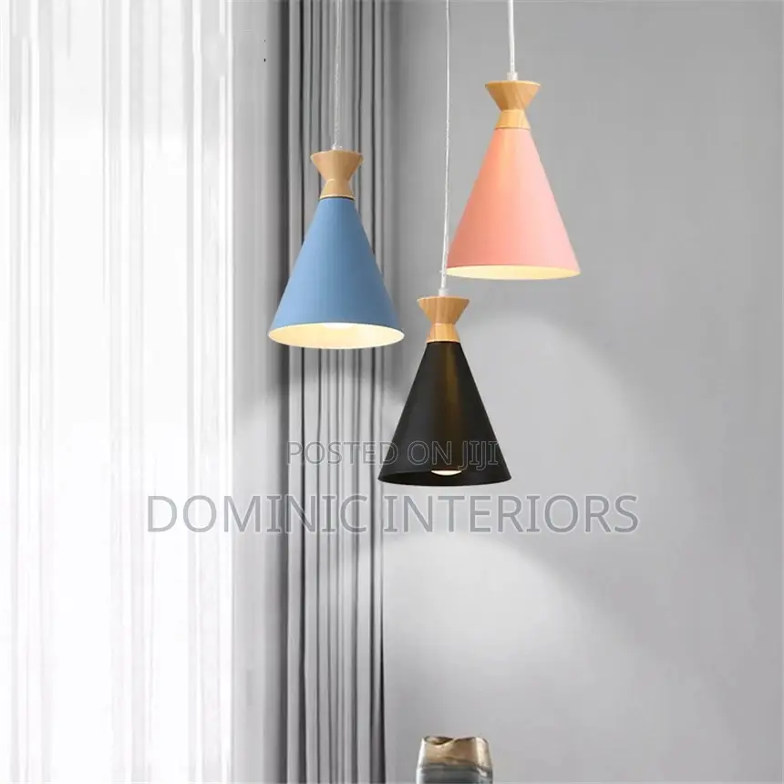Colourful Wooden Pendant Lights