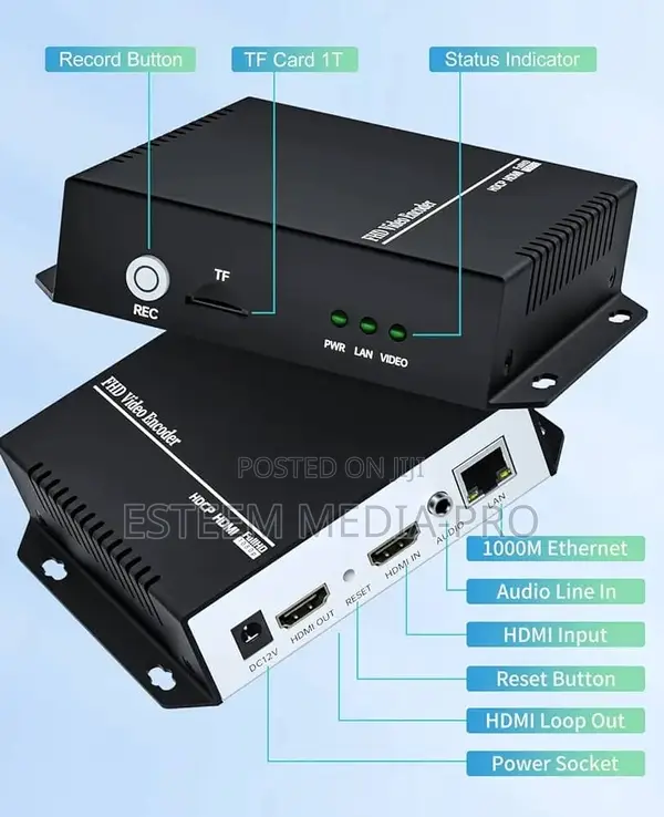 Unisheen H.265 HEVC H.264 HDMI Video Encoder, for Live Strea