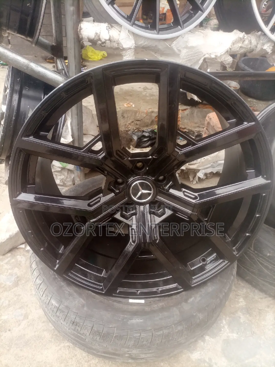 22rim for Mercedes Benz Pure Black