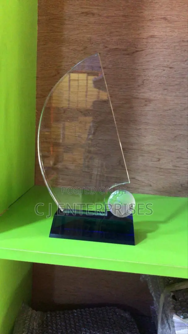 Glass Award Plaque J908