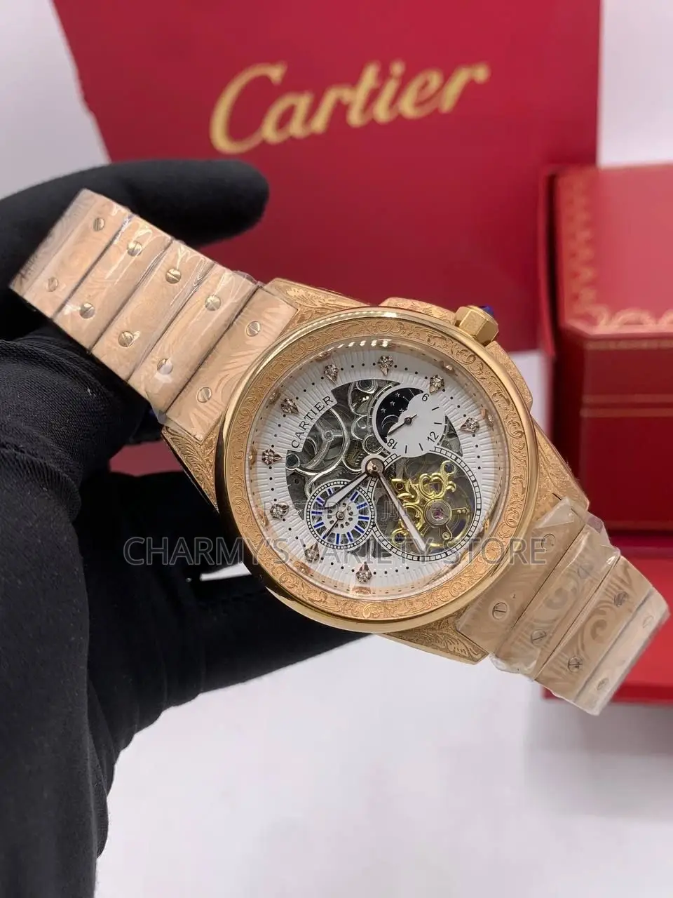 Cartier Automatic Steel-Strap With Working Chronograph