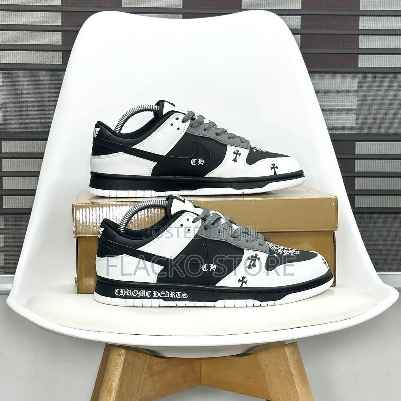 Original Chrome Heart Nike Sb Dunk Low Pro Sneakers