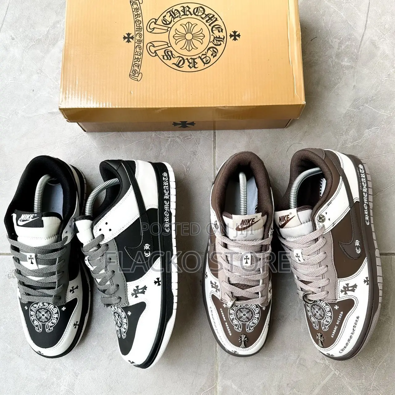 Original Chrome Heart Nike Sb Dunk Low Pro Sneakers