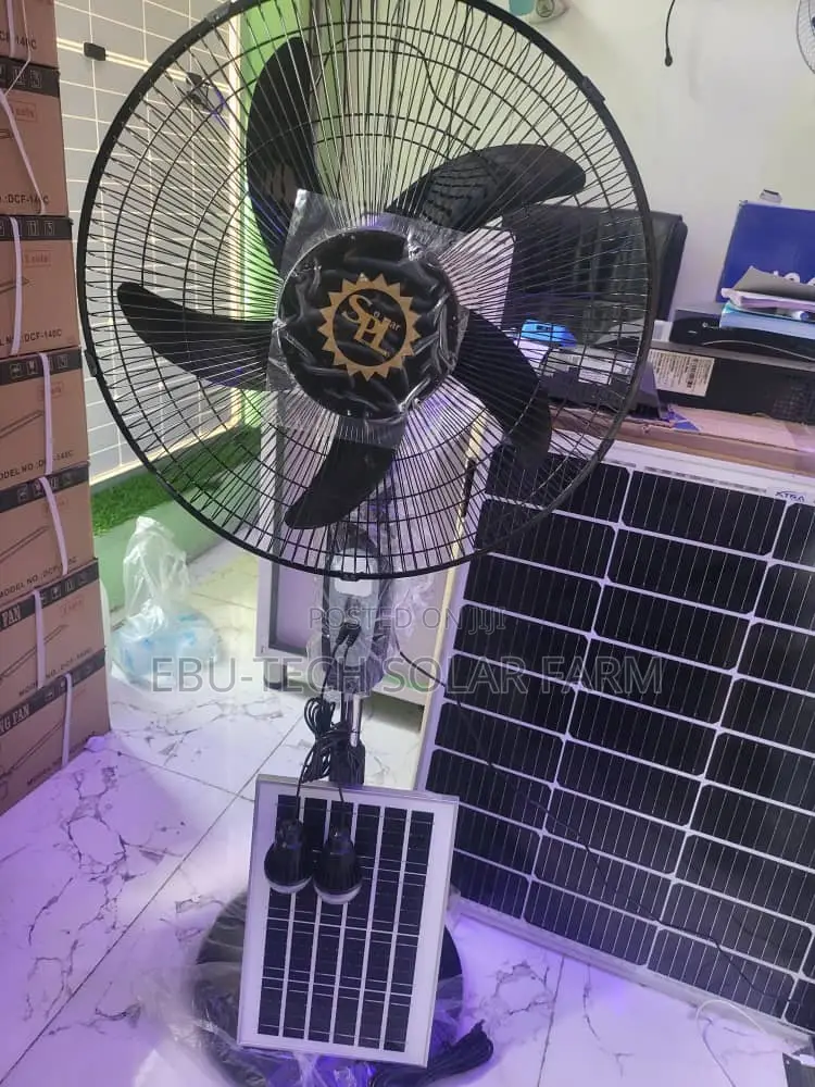 Solar Rechargeable Fan AC and AC 16 Inches