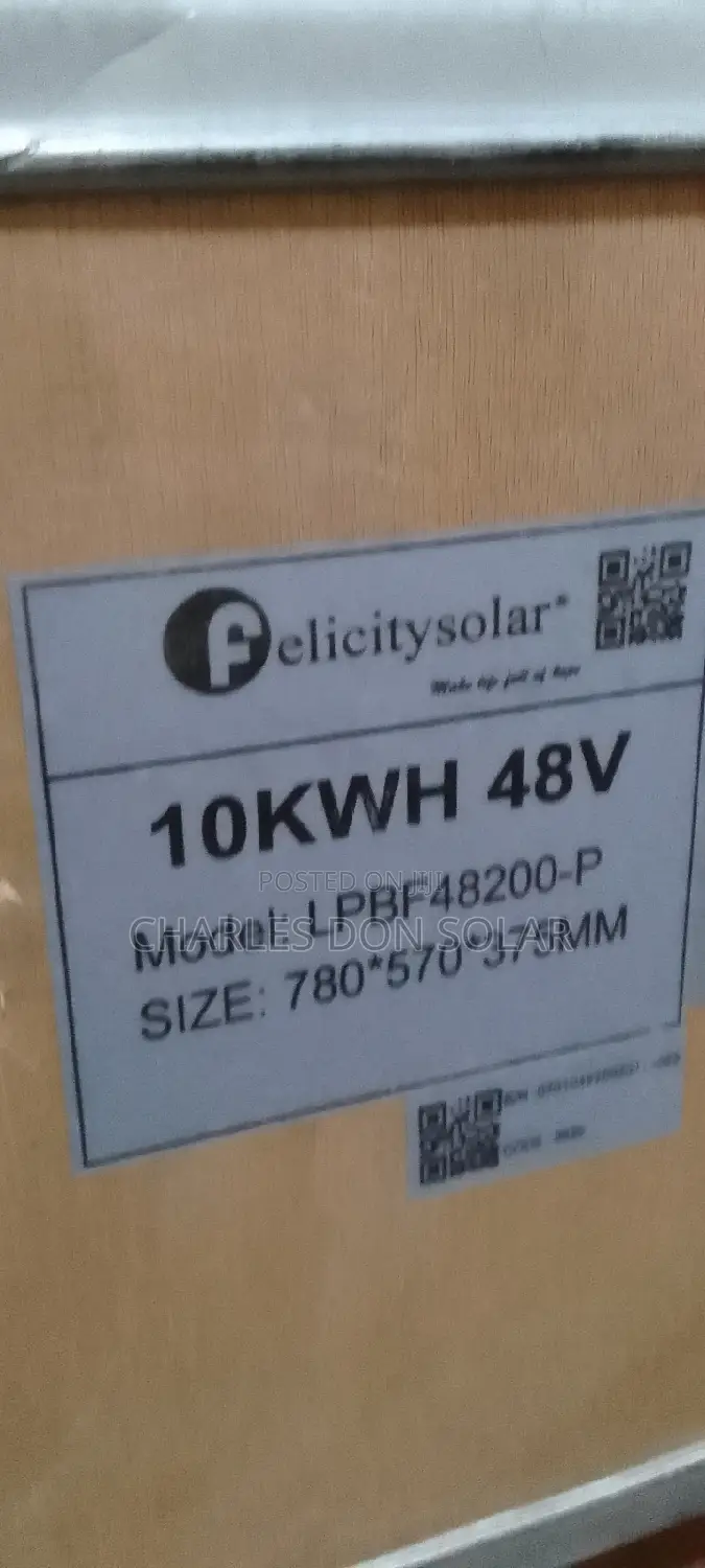 Felicity Lithium Battery 10kw 48v