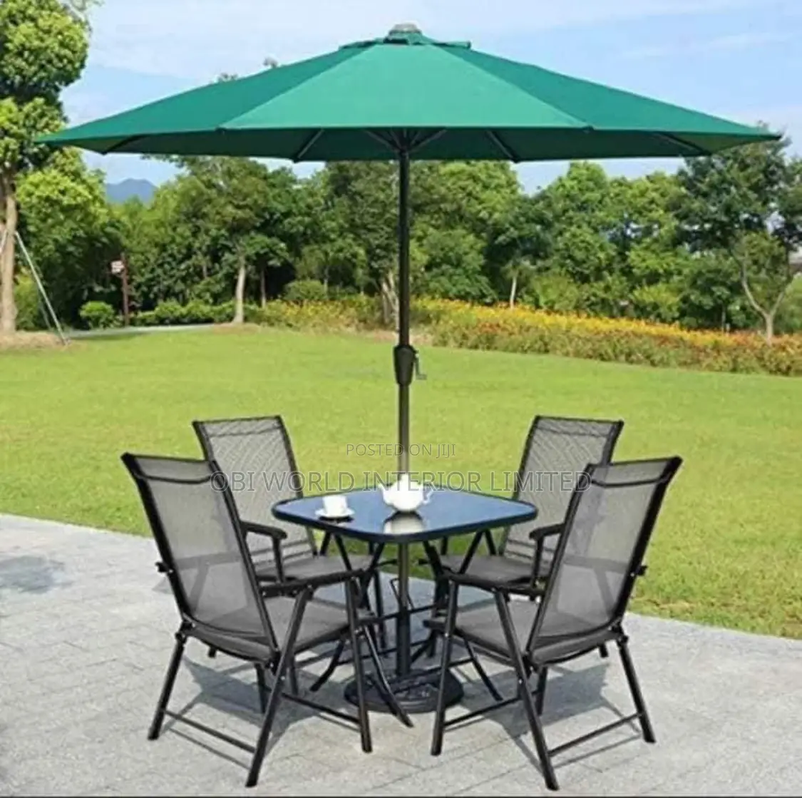 Garden Chair by 4 With Umbrella