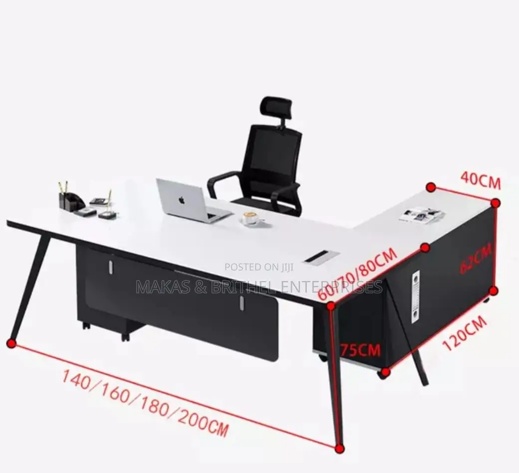 1.6 Imported Metal Leg Office Desk