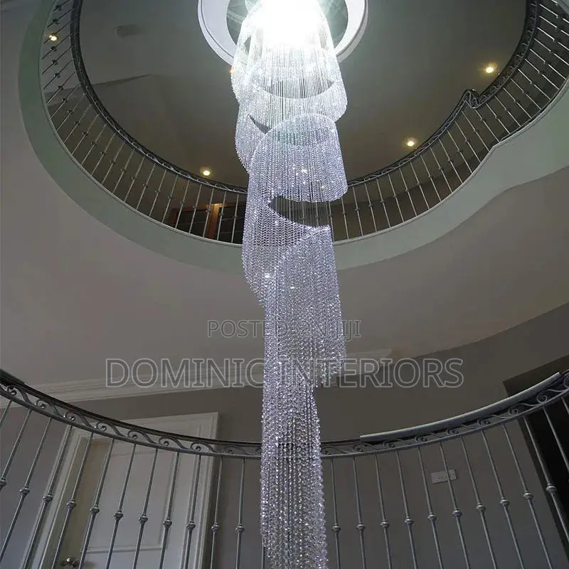 Led Modern Spiral Luxury Chandelier