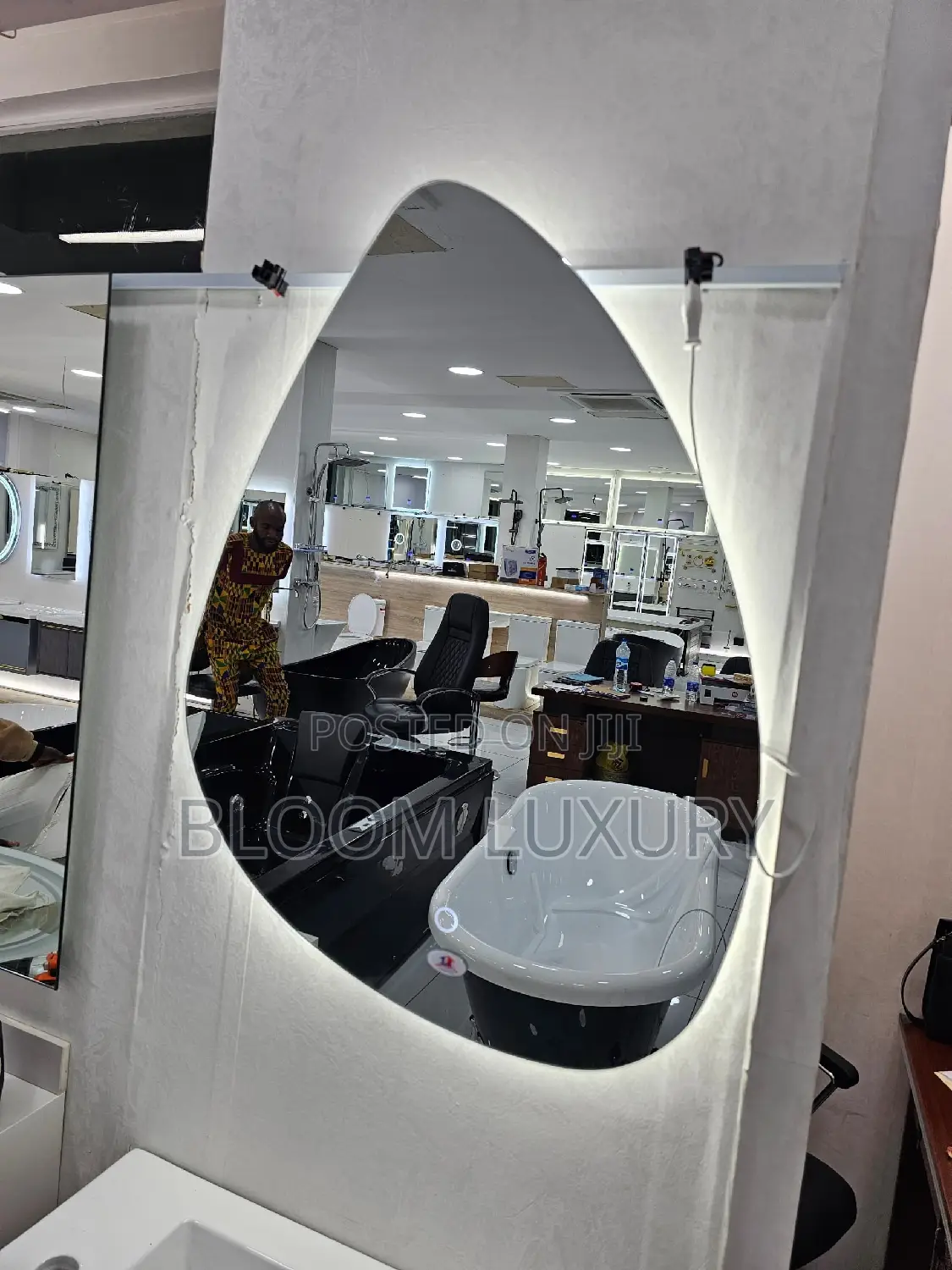 Soft Touch Shapeless LED Mirror 3 Color Light