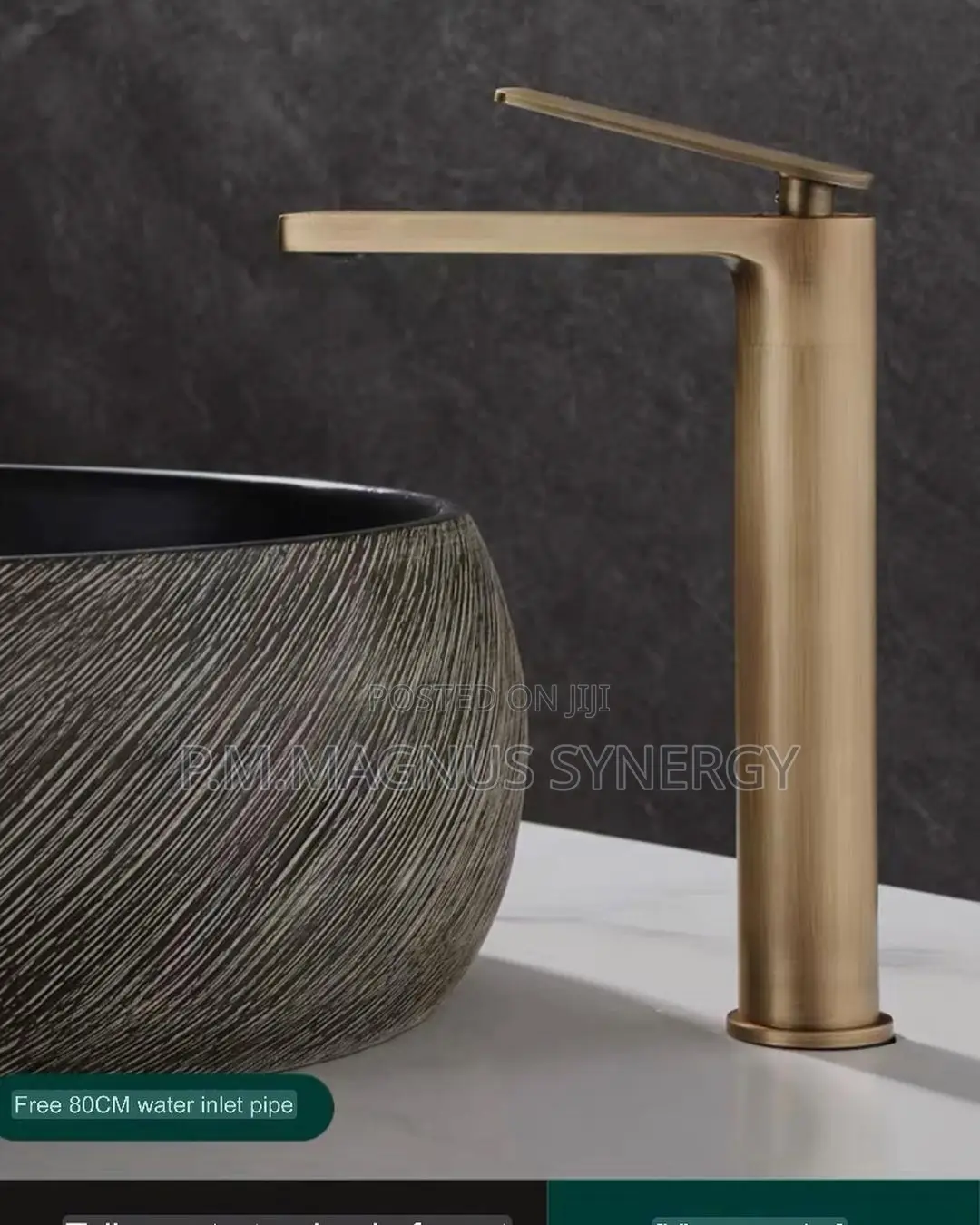 England Standard Black Basin Tap Long An Short.