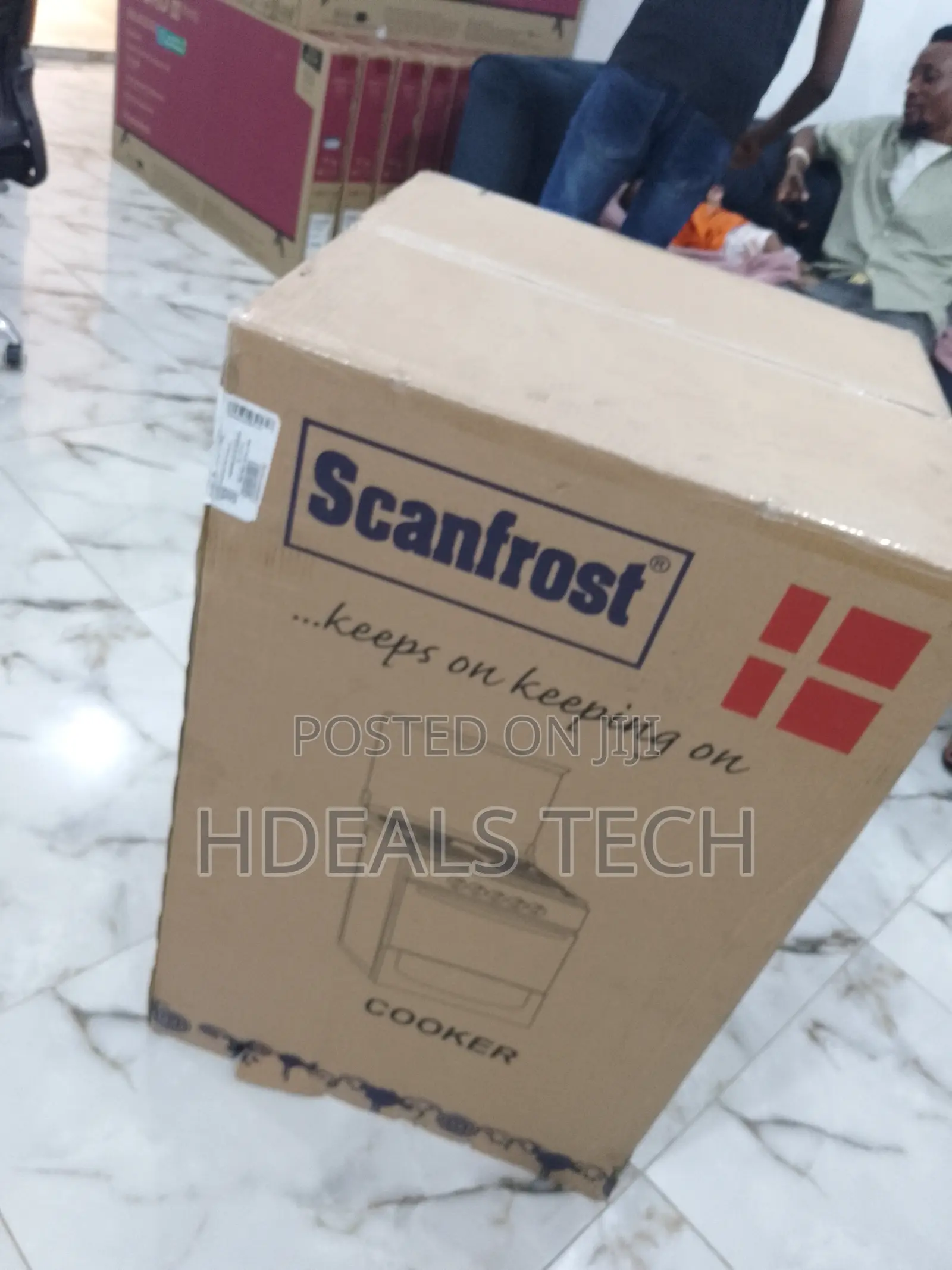 Scanfrost 4 Gas Burners Cooker With Gas Oven