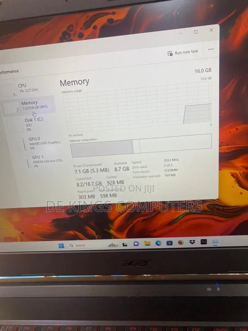 Laptop Acer Nitro 5 16GB Intel Core I5 SSD 256GB