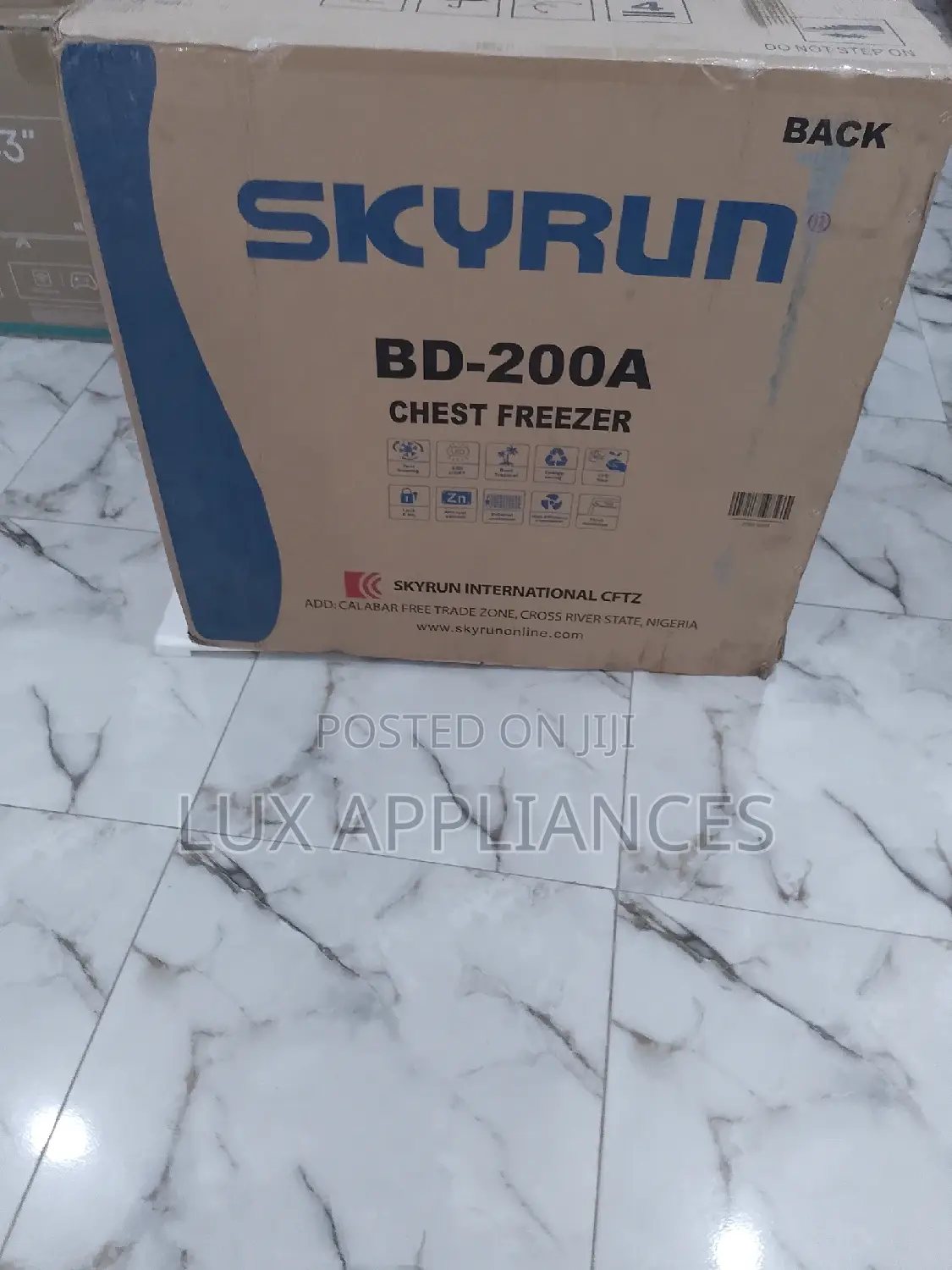 200liter Single Door Skyrun Chest Freezer With Key Lock