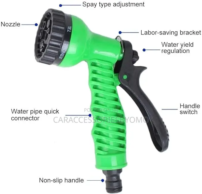 High Pressure Garden Hose Nozzle Water Spray Gun
