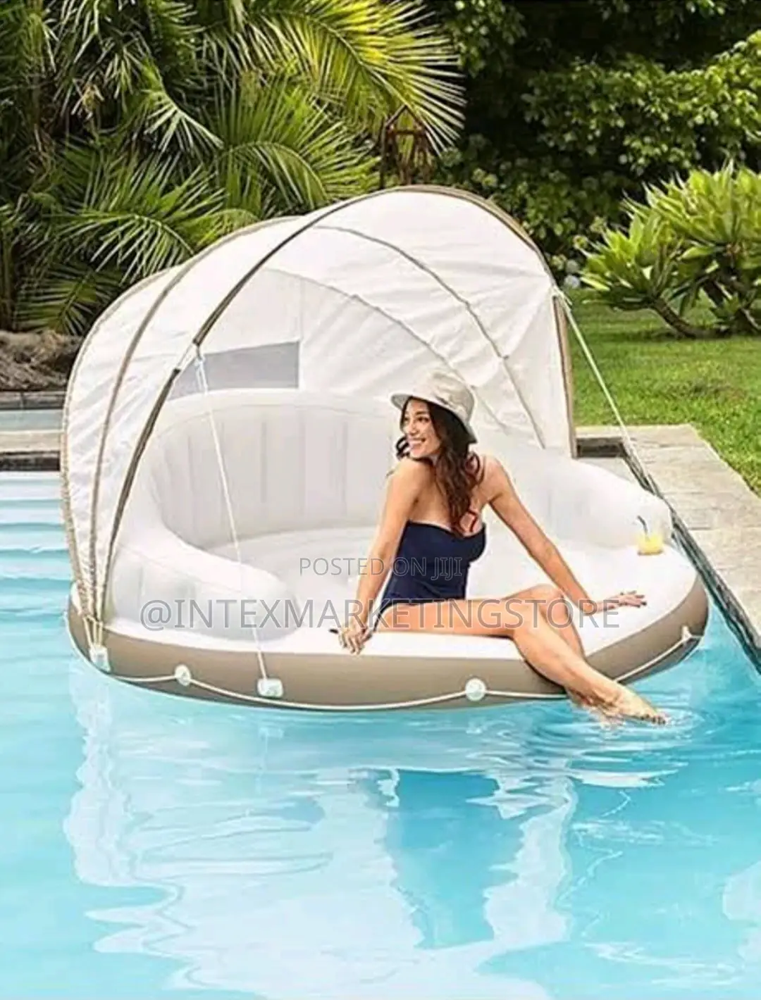 Intex Canopy Inflatable Pool Island Float