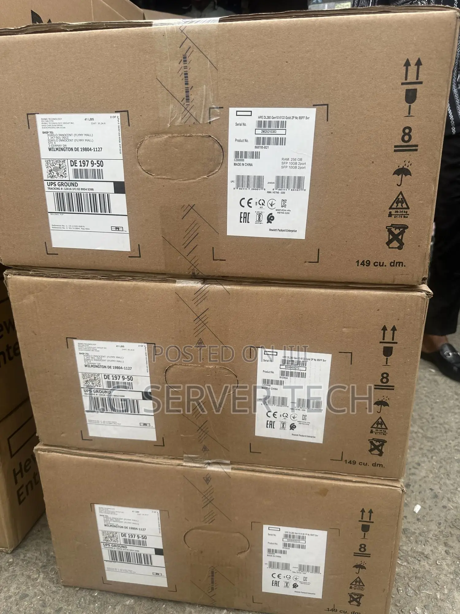 Server HP ProLiant DL380 Gen10 32GB Intel Xeon HDD 1T