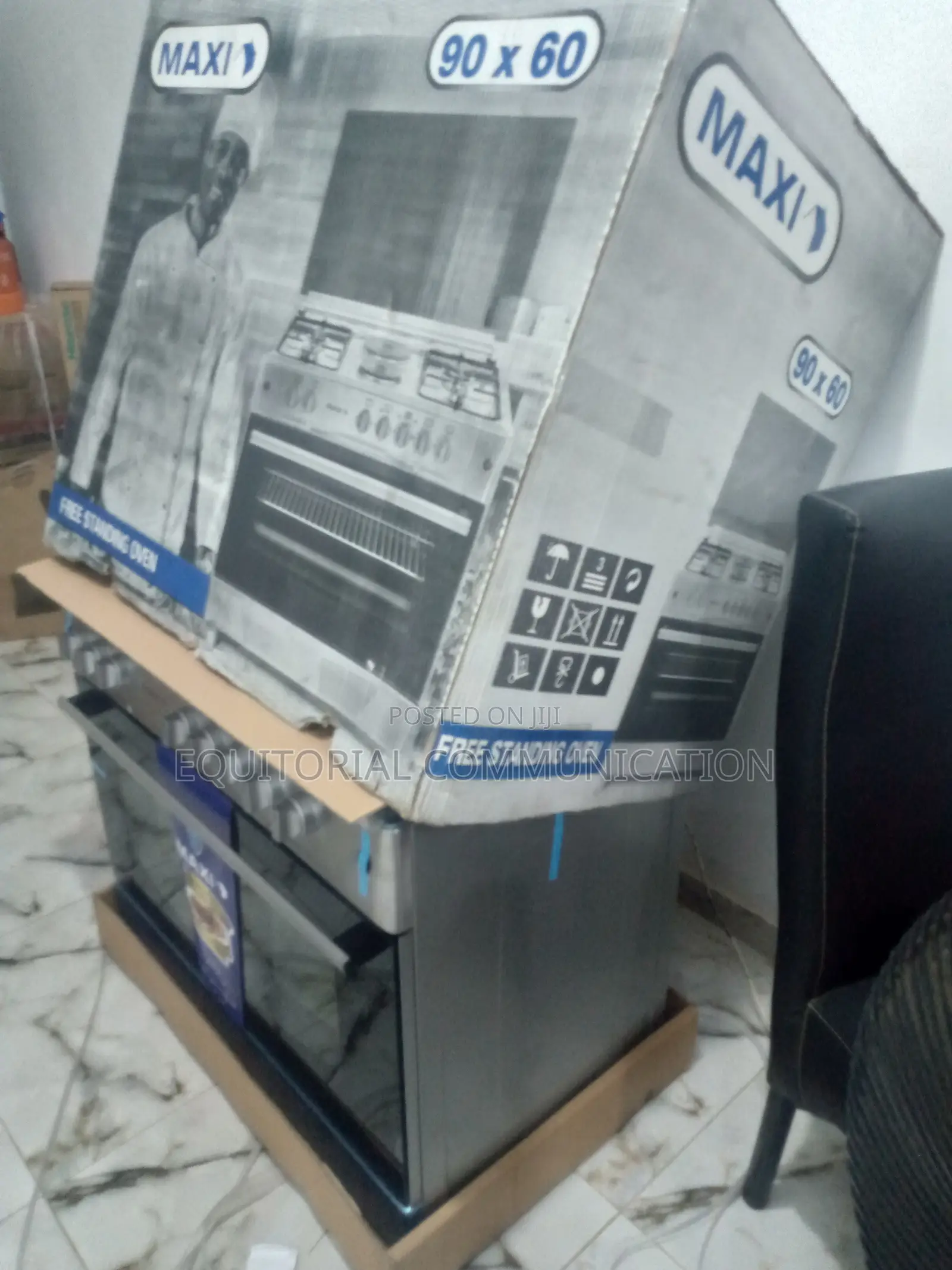 MAXI Gas Cooker 60*90 (4 + 2 ) INOX 