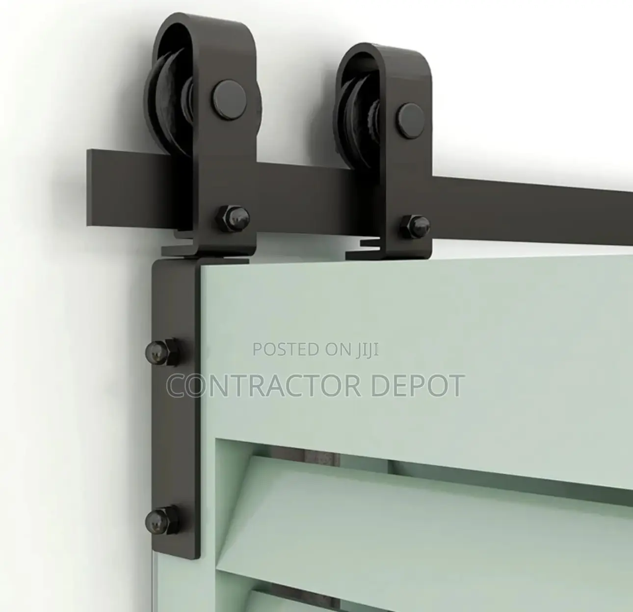 Heavy-Duty Bi Fold Barn Door Hardware Kit, Quiet and Sturdy