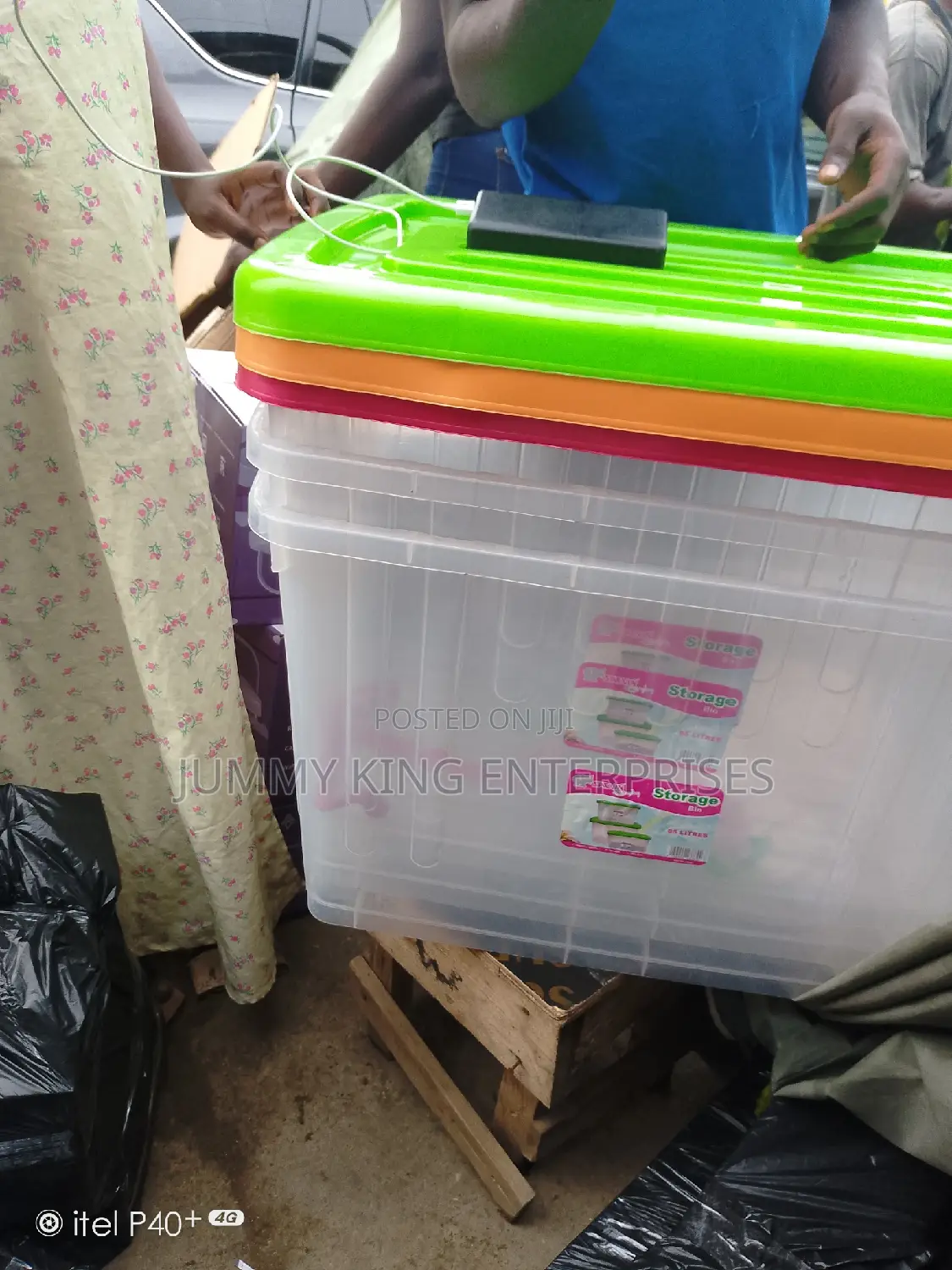 Transparent Food Storage Box 60 Litre