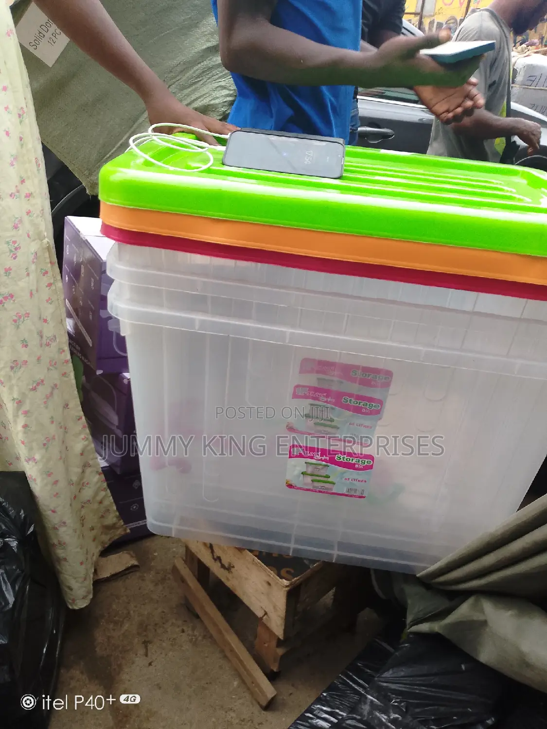 Transparent Food Storage Box 60 Litre