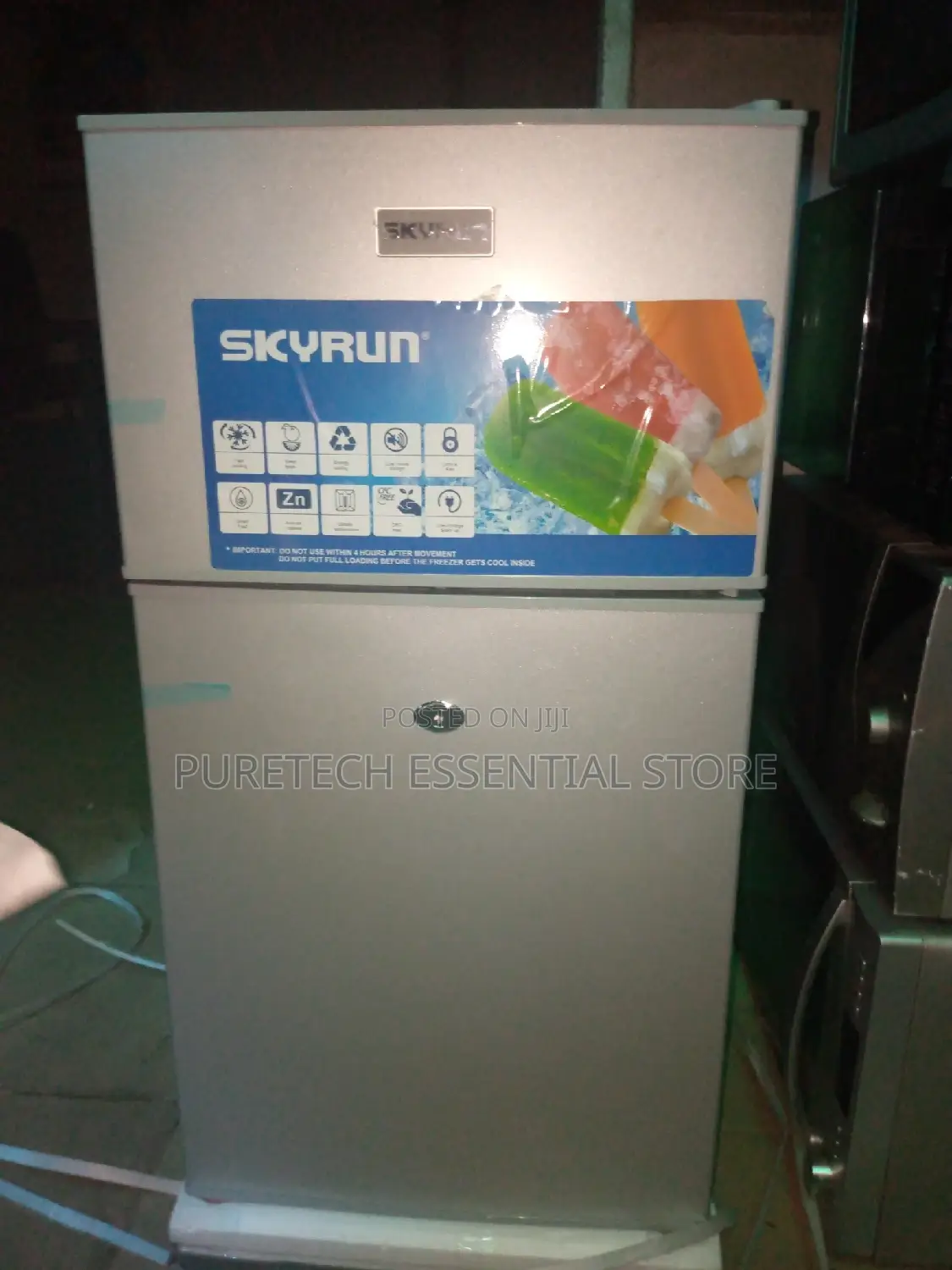 Skyrun Double Door Refrigerator 100liters