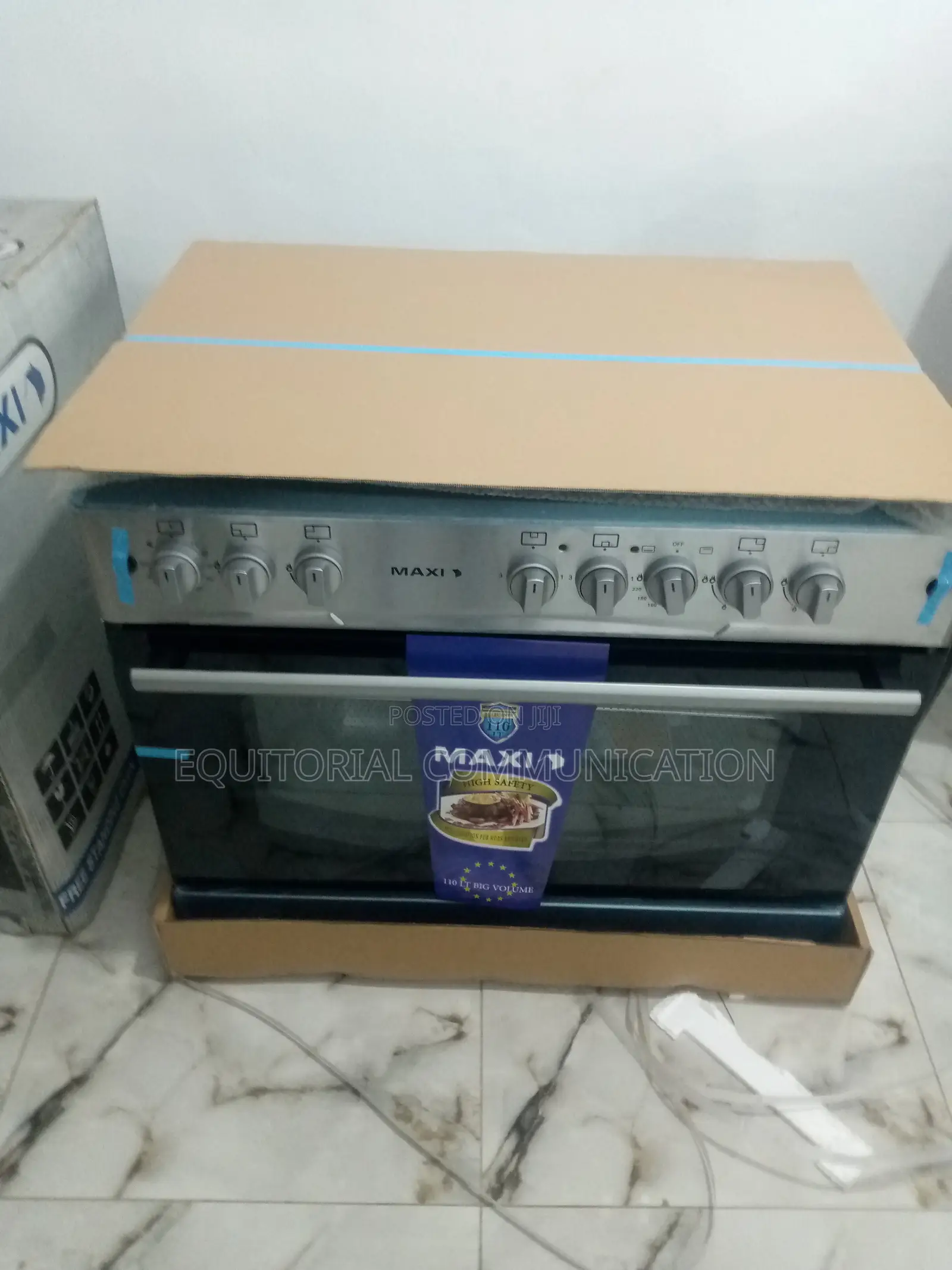 Maxi 60*90 Gas Cooker 6090 (5 Gas Burner) Inox - 60 X 90