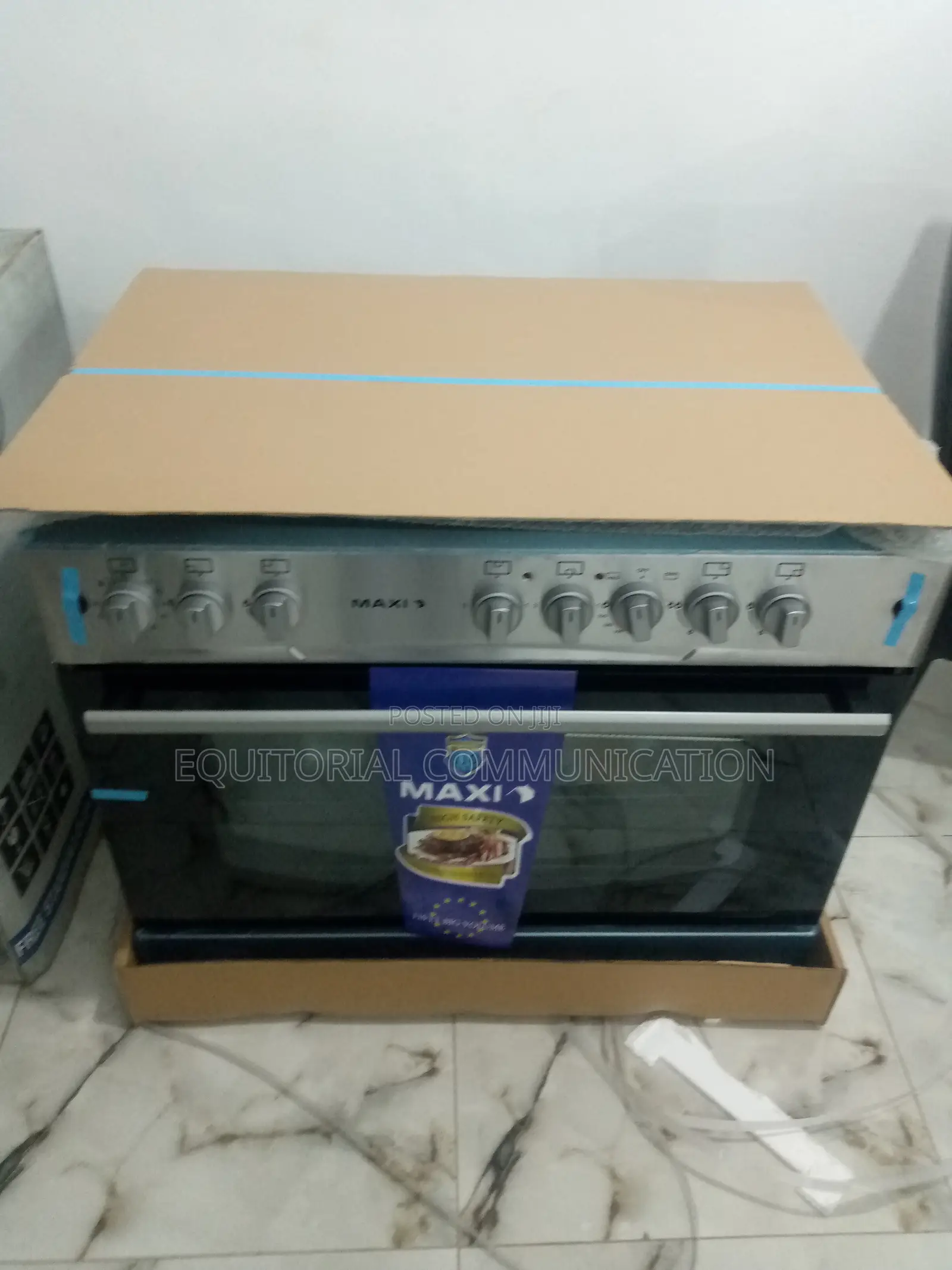 Maxi 60*90 Gas Cooker 6090 (5 Gas Burner) INOX -