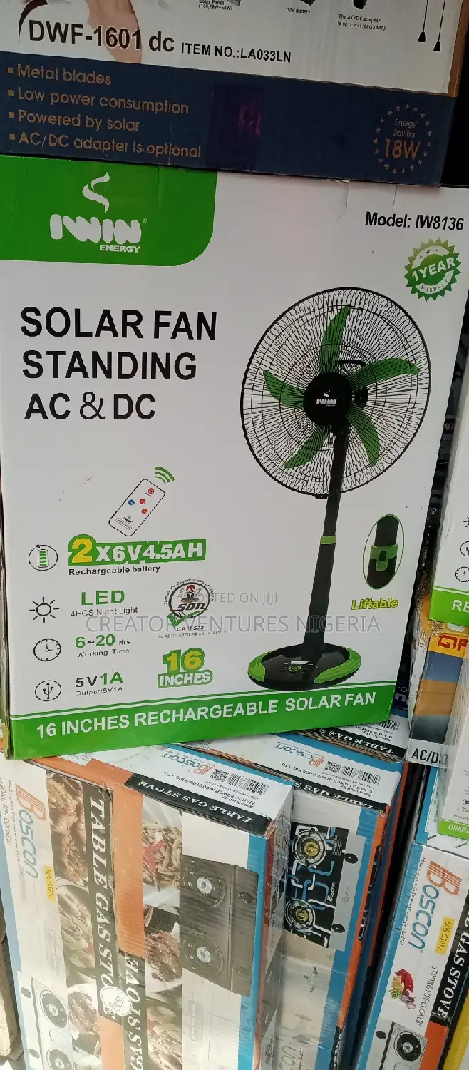 Rechargeable Fan,Iwin Standing Fan,Electricity and the Solar