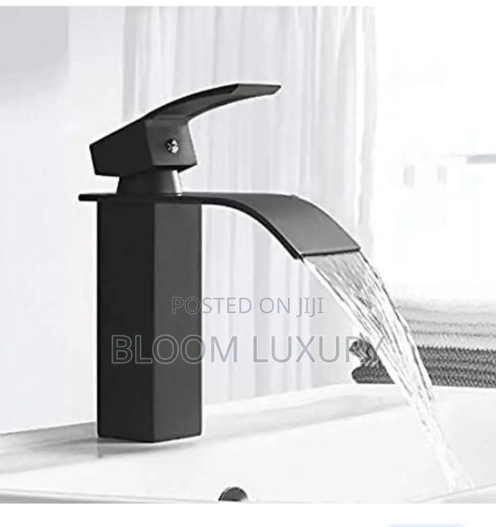 Matt Black Waterfall Basin Faucet
