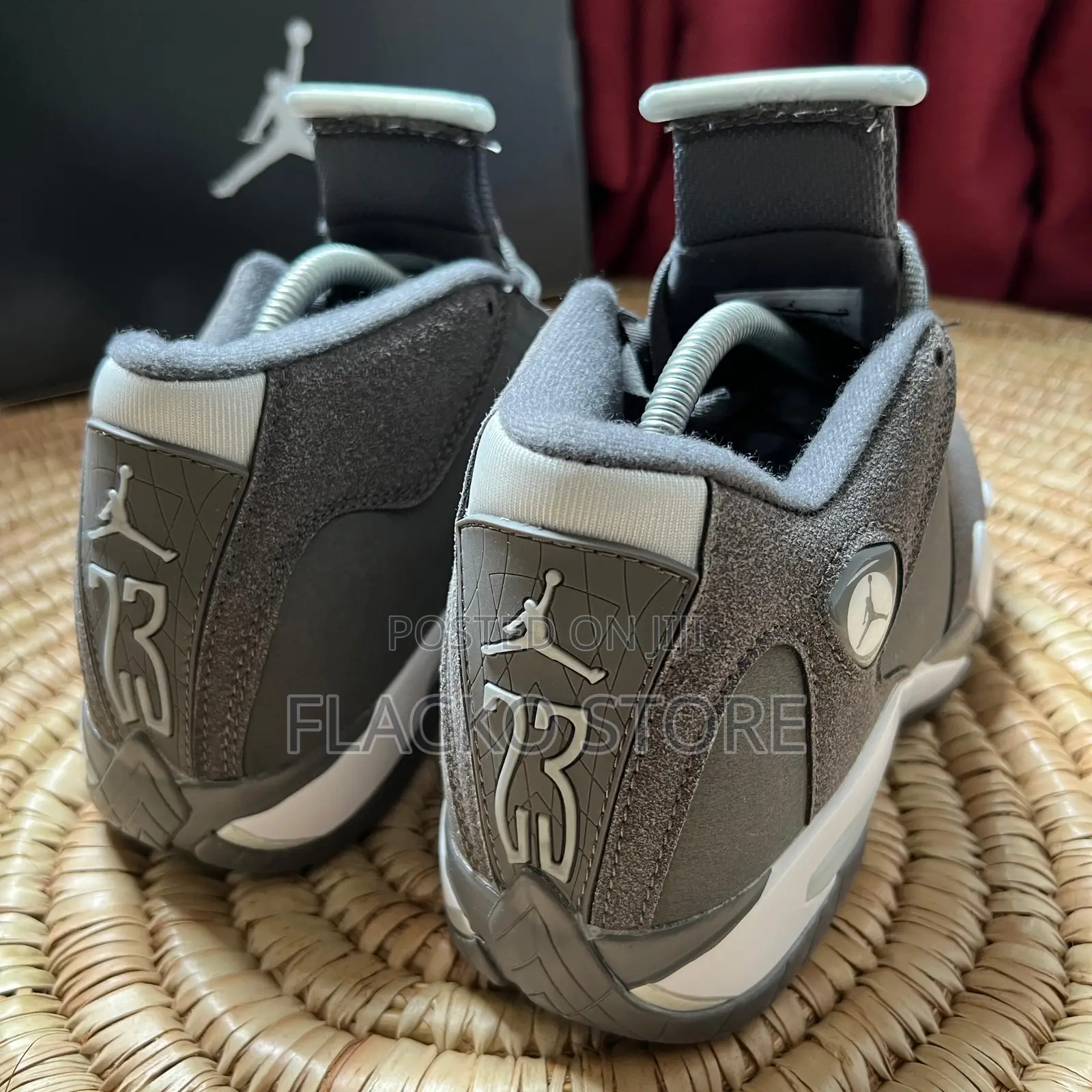 Original Air Jordan 14 Retro Flint Grey Sneakers