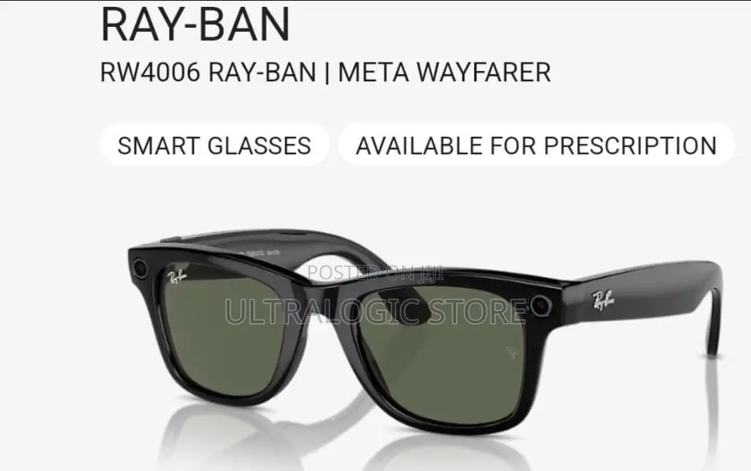New Ray-ban Meta Wayfarer Smart Glass Meta Ai, Shiny Black