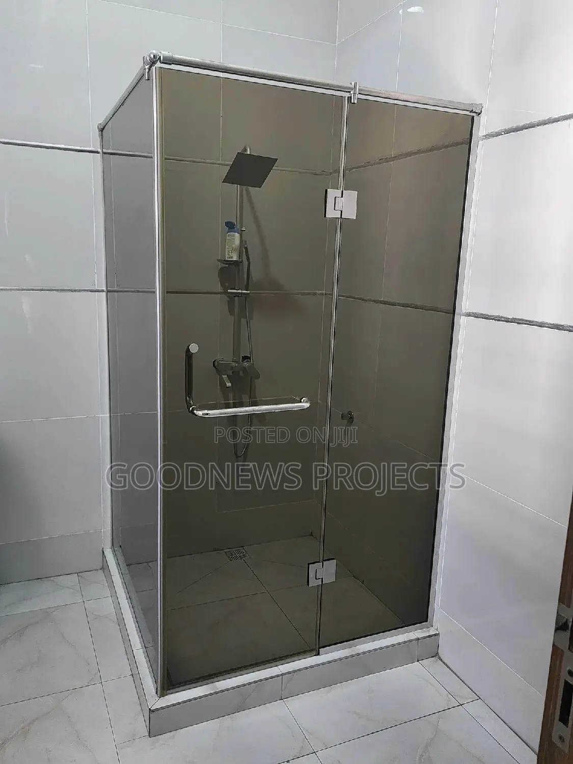 Brown Shower Glass Cubicle