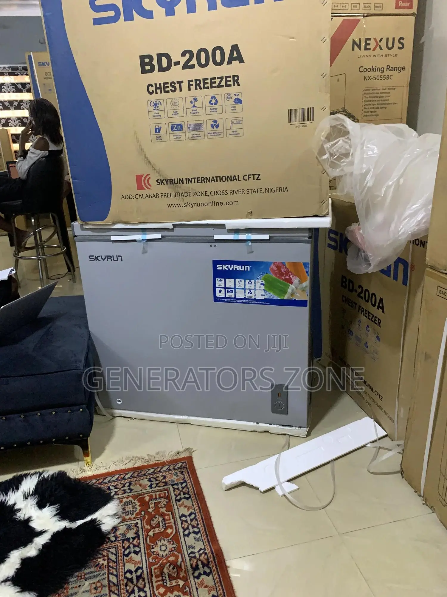 Home Worthy 200ltr Skyrun Single Door Chest Freezer