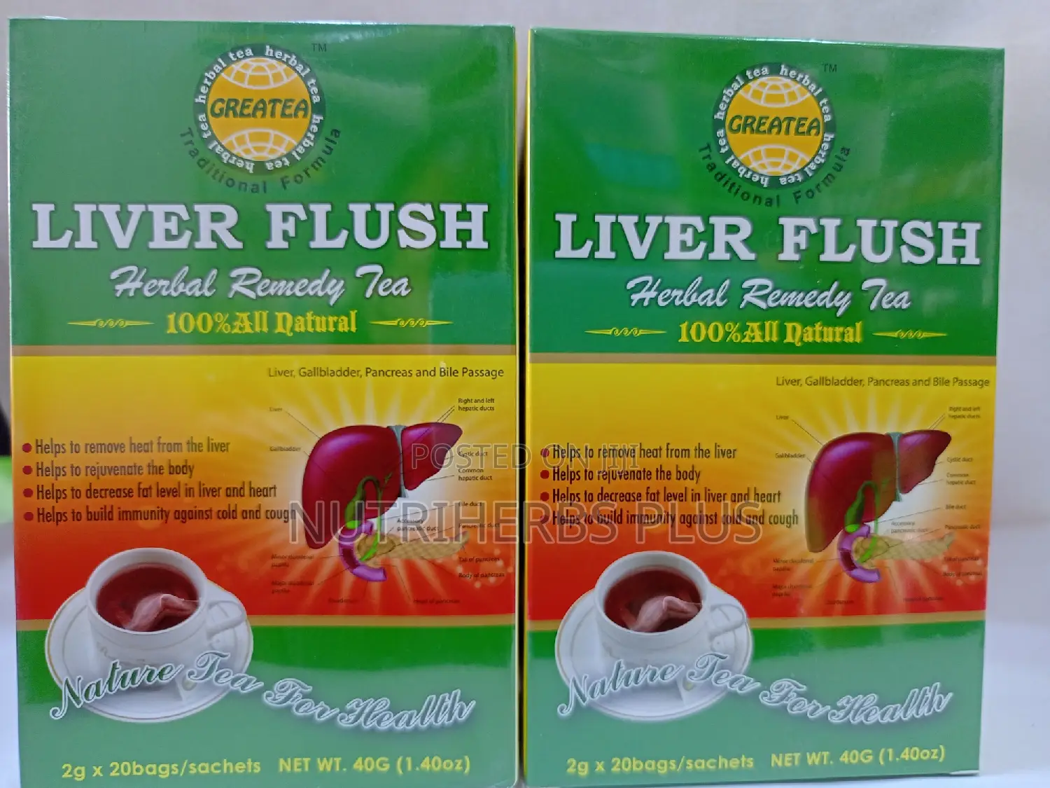 Greatea Liver Flush Herbal Tea: Treatment for Fatty Liver
